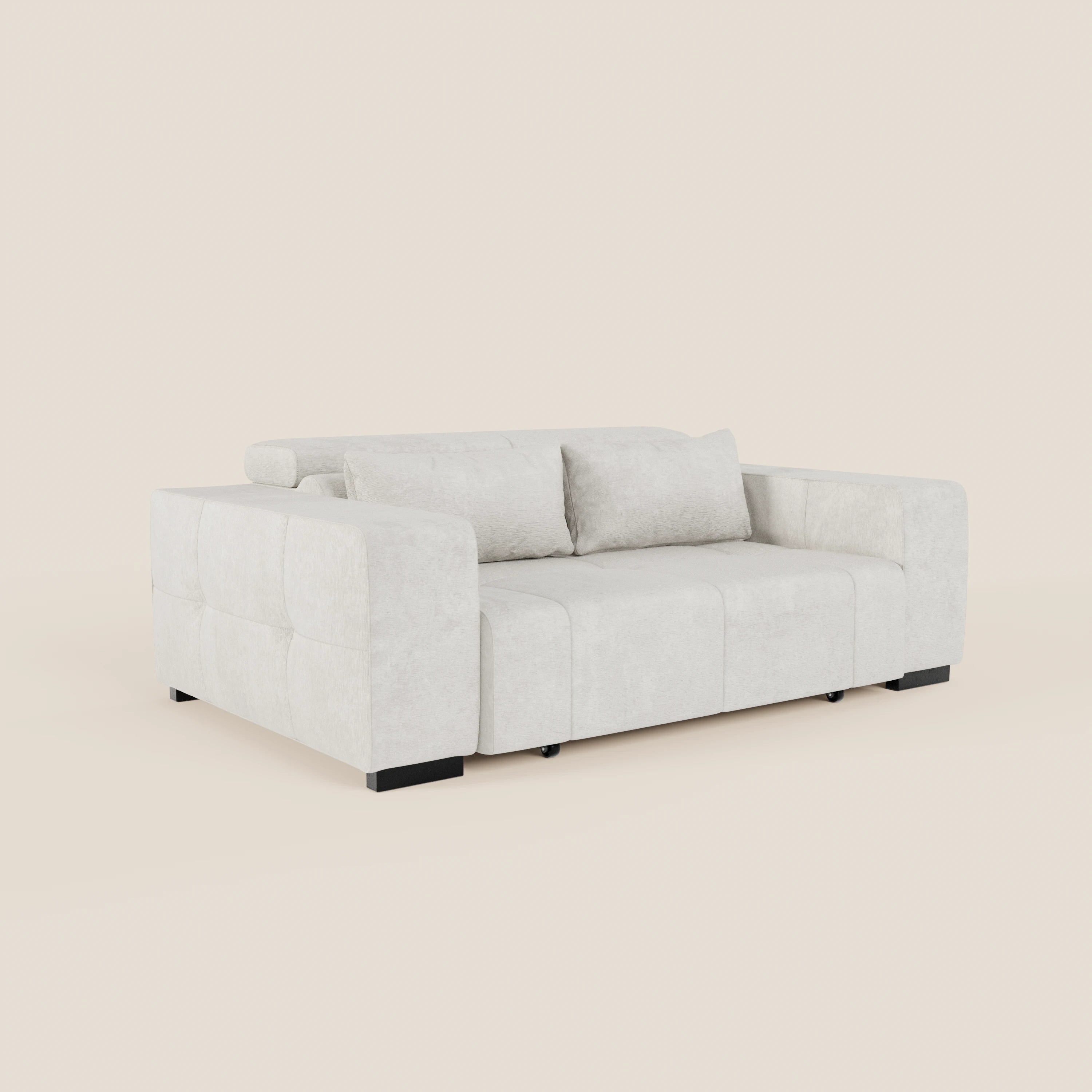 Monarch Divano con Relax Elettrico per allungamento sedute e Poggiatesta Reclinabile in tessuto morbido smacchiabile T31 - divani.store