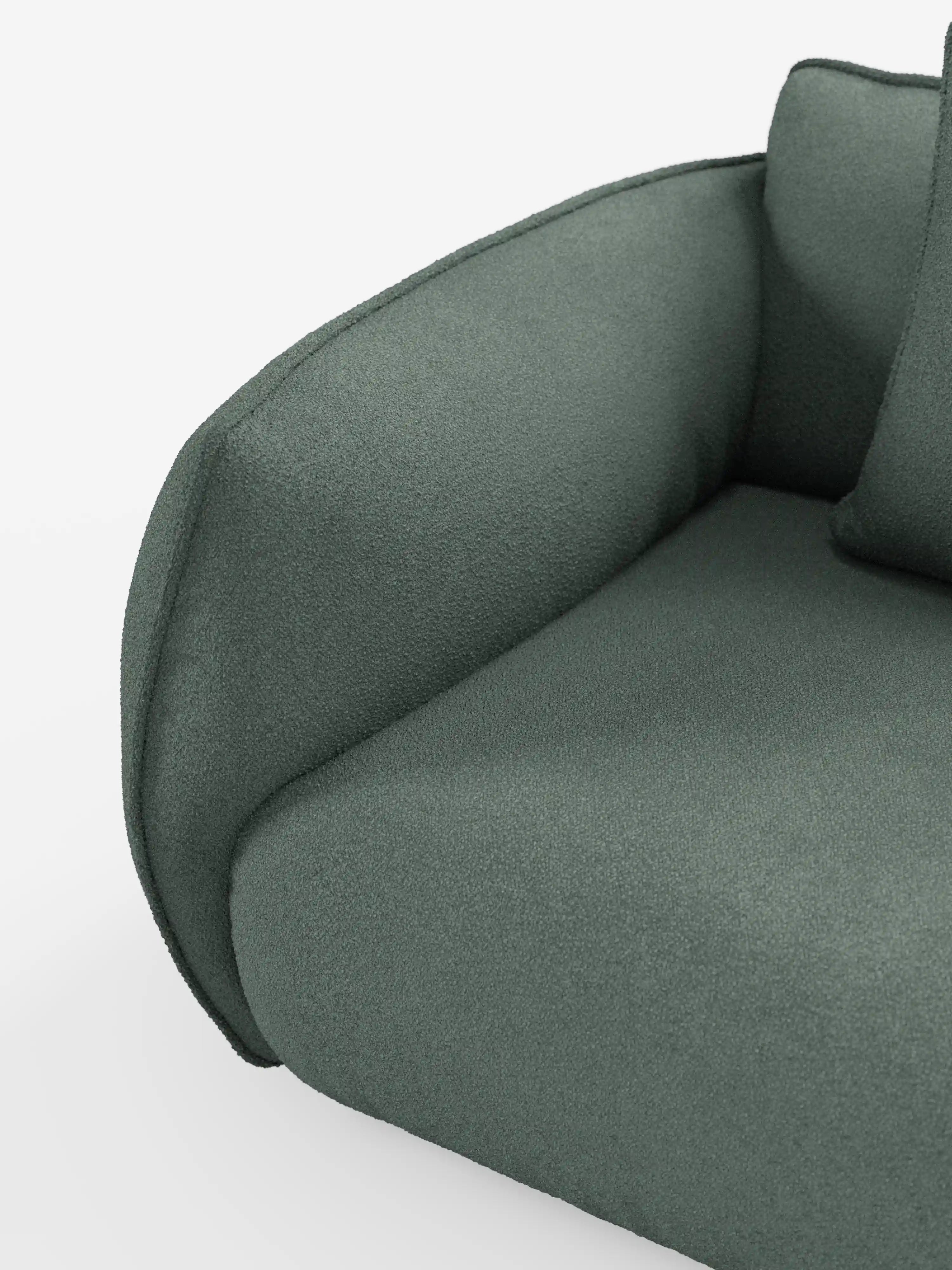 Nimbus 3-Sitzer-Sofa, modular und kombinierbar 250 cm – abziehbar in fleckenabweisendem Stoff in Baumwolloptik t33
