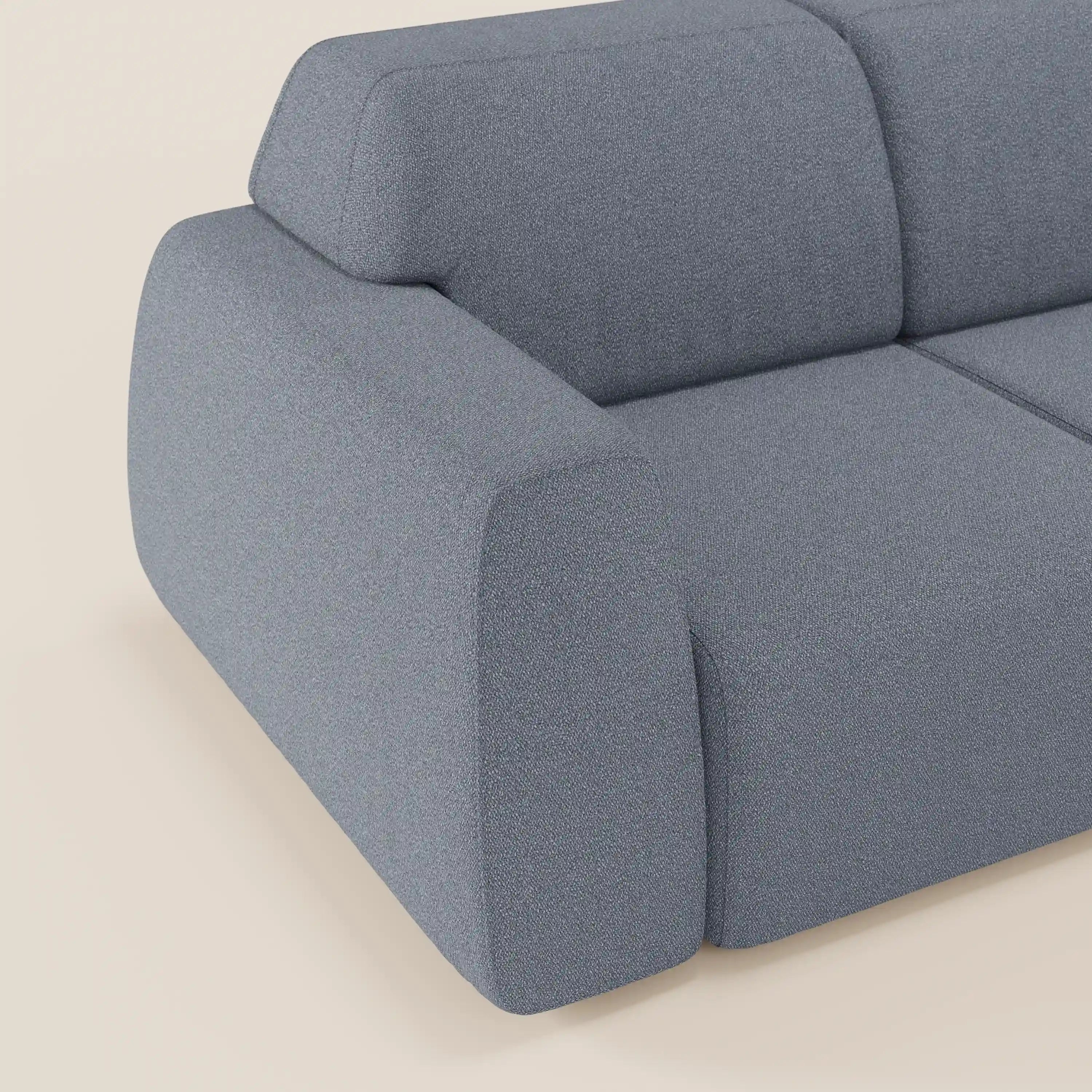 Orbit Divano angolare con penisola reversibile e tutte le sedute allungabili in tessuto smacchiabile effetto cotone T33 - divani.store