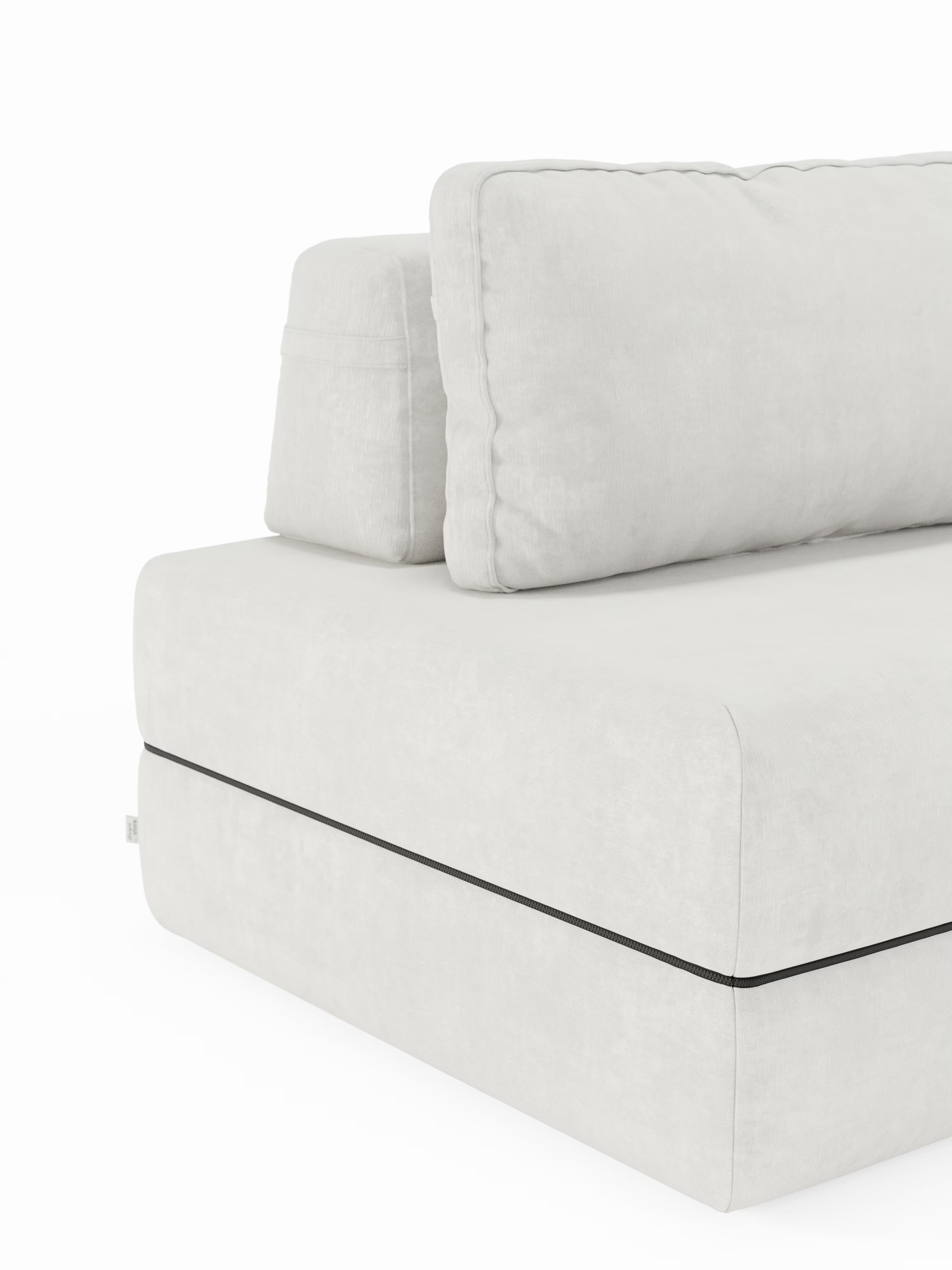 Rift Schlafsessel mit Matratze, 24 cm hoch, und Memory-Schaum – verstellbare Rückenlehne und fleckenabweisender Stoff T31