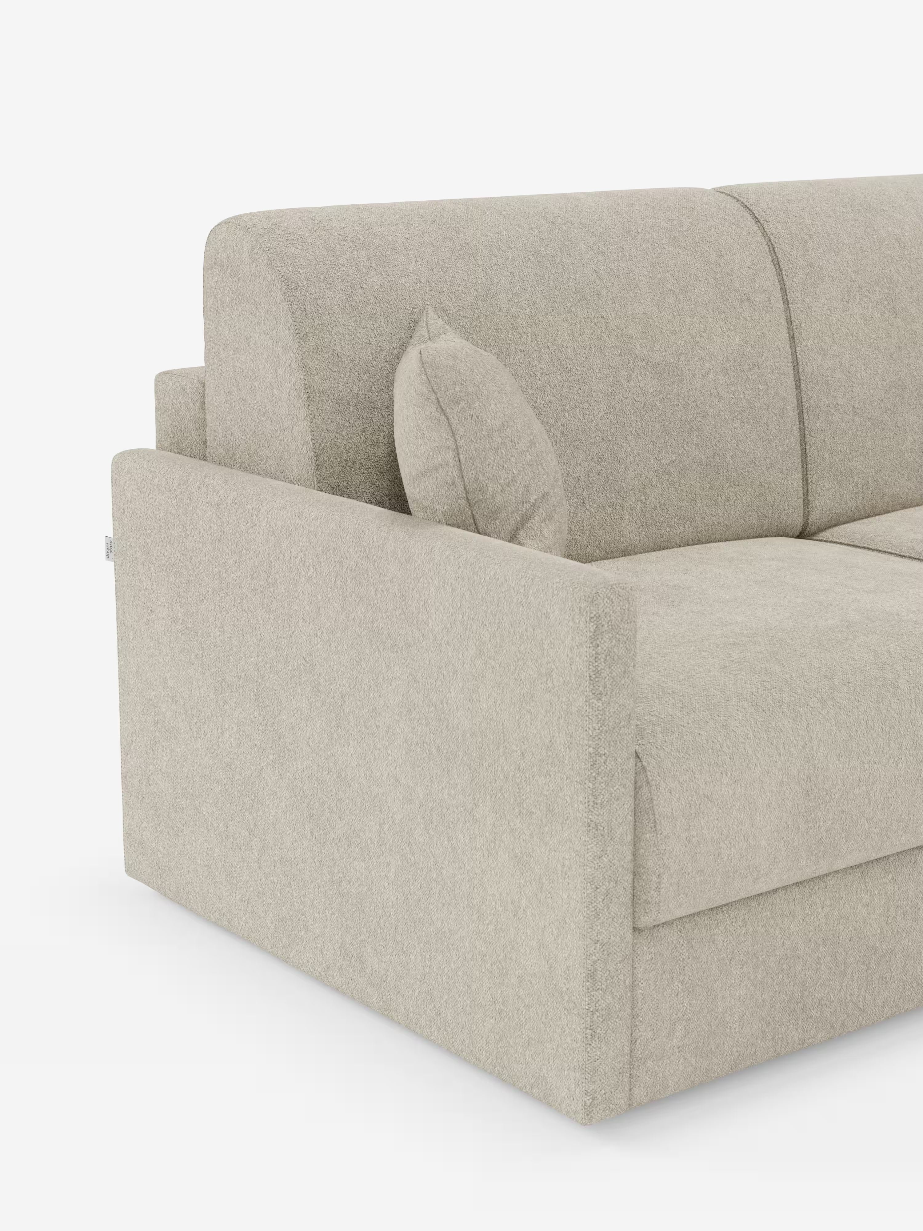Tommy Schlafsofa für 2 und 3 Sitzplätze, Doppelbett - 100% abziehbar, aus fleckenabweisendem Baumwollimitat-Stoff T33