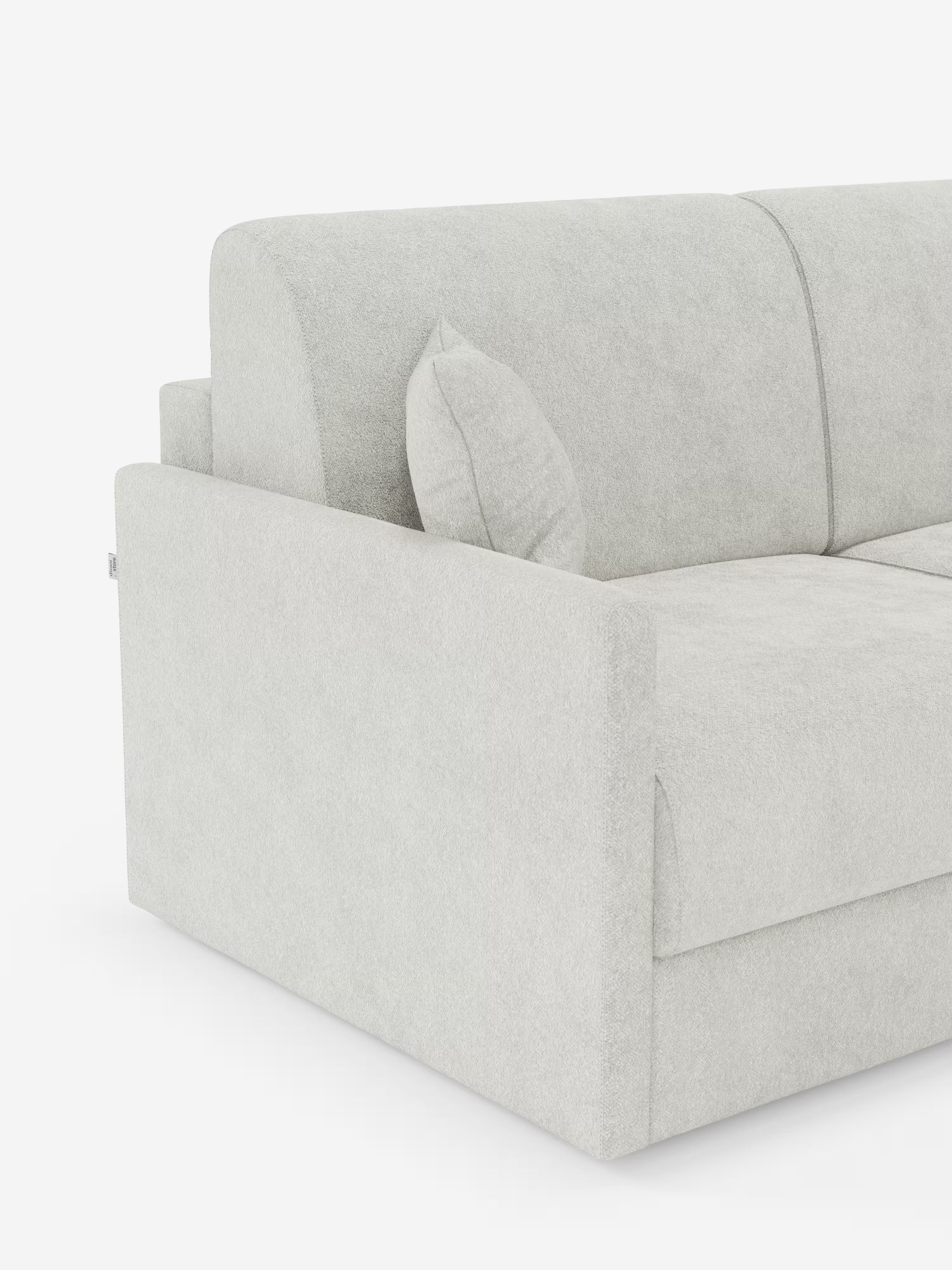 Tommy Schlafsofa für 2 und 3 Sitzplätze, Doppelbett - 100% abziehbar, aus fleckenabweisendem Baumwollimitat-Stoff T33