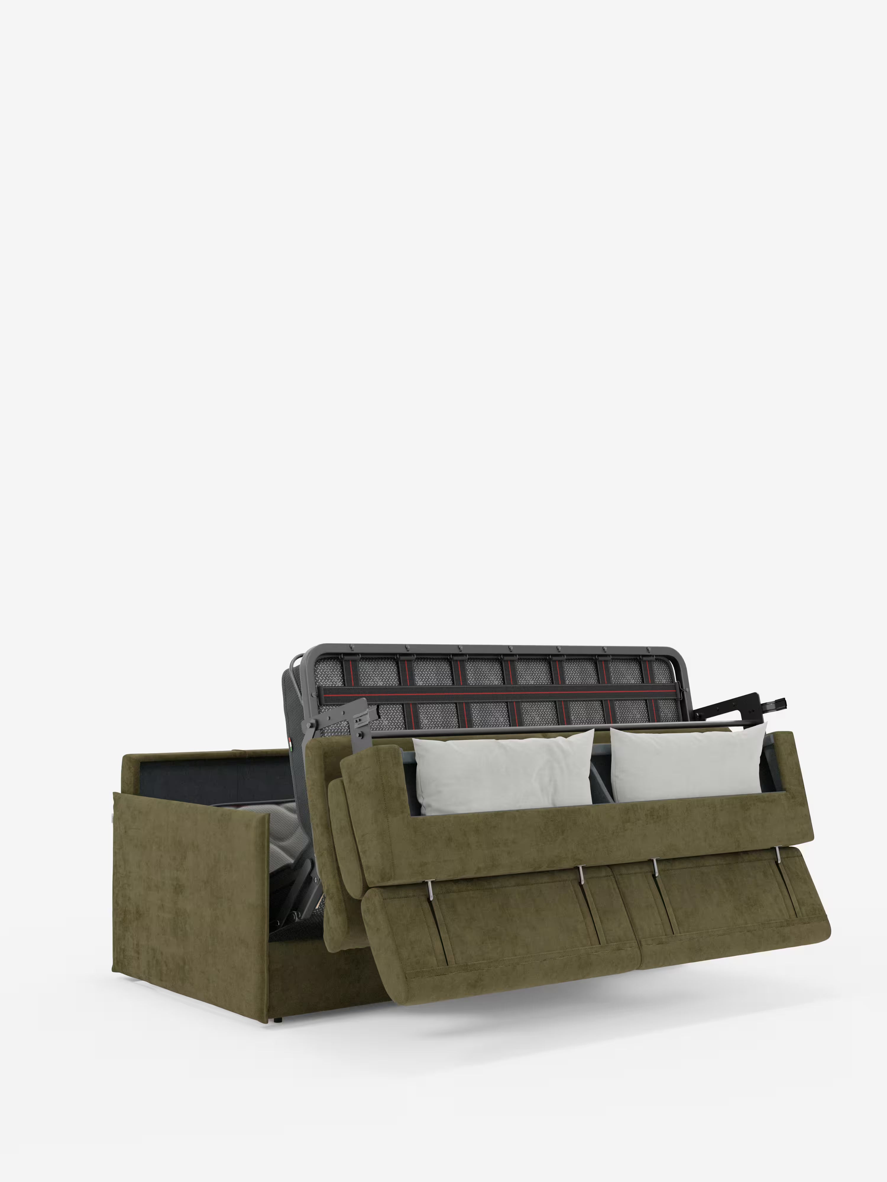 Miryam Divano letto con poggiatesta reclinabili e comfort maxi - design compatto in morbido tessuto smacchiabile T31