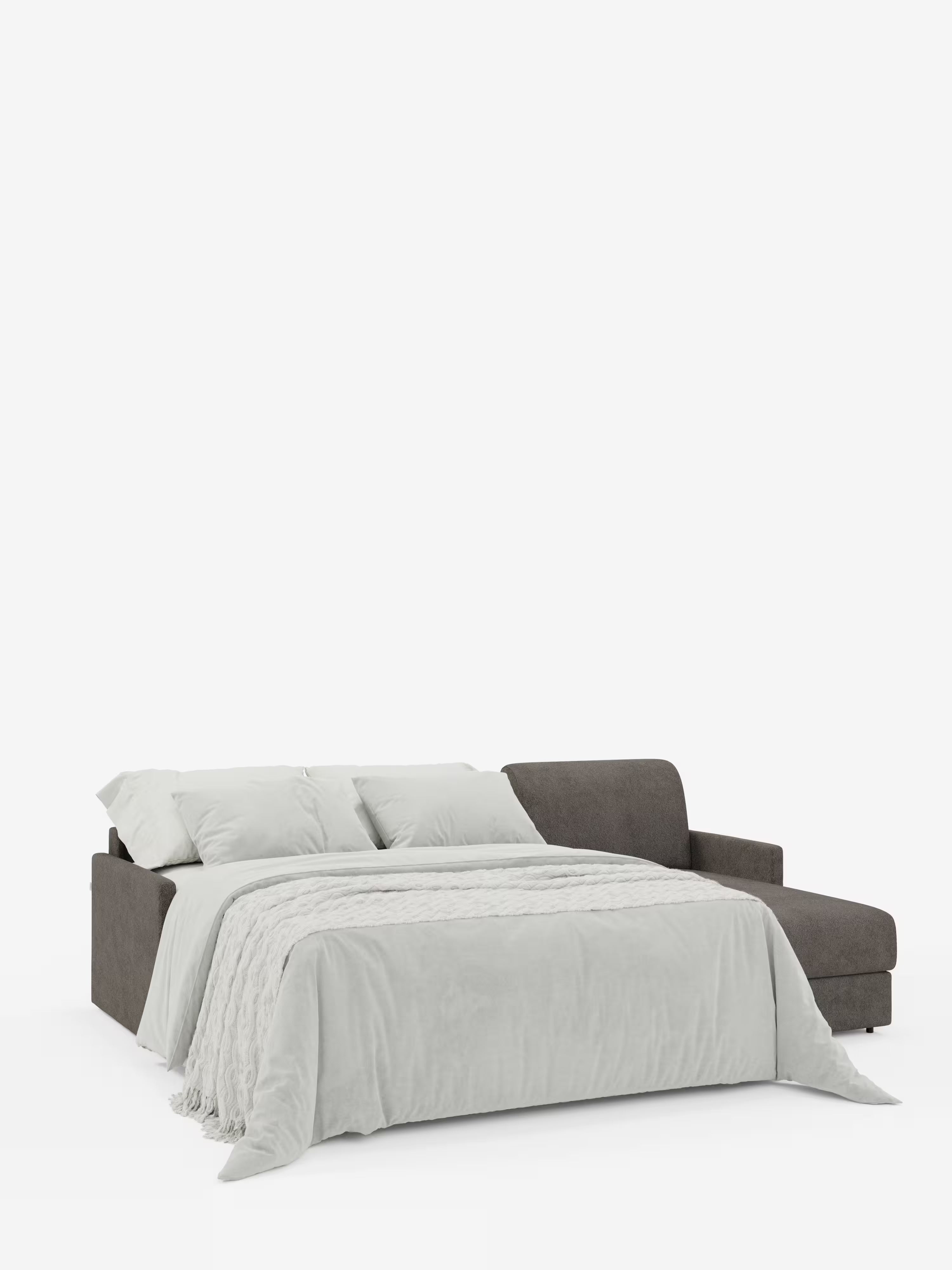 Tommy Divano Letto con penisola contenitore - design minimal e sfoderabile in tessuto smacchiabile simil cotone T33