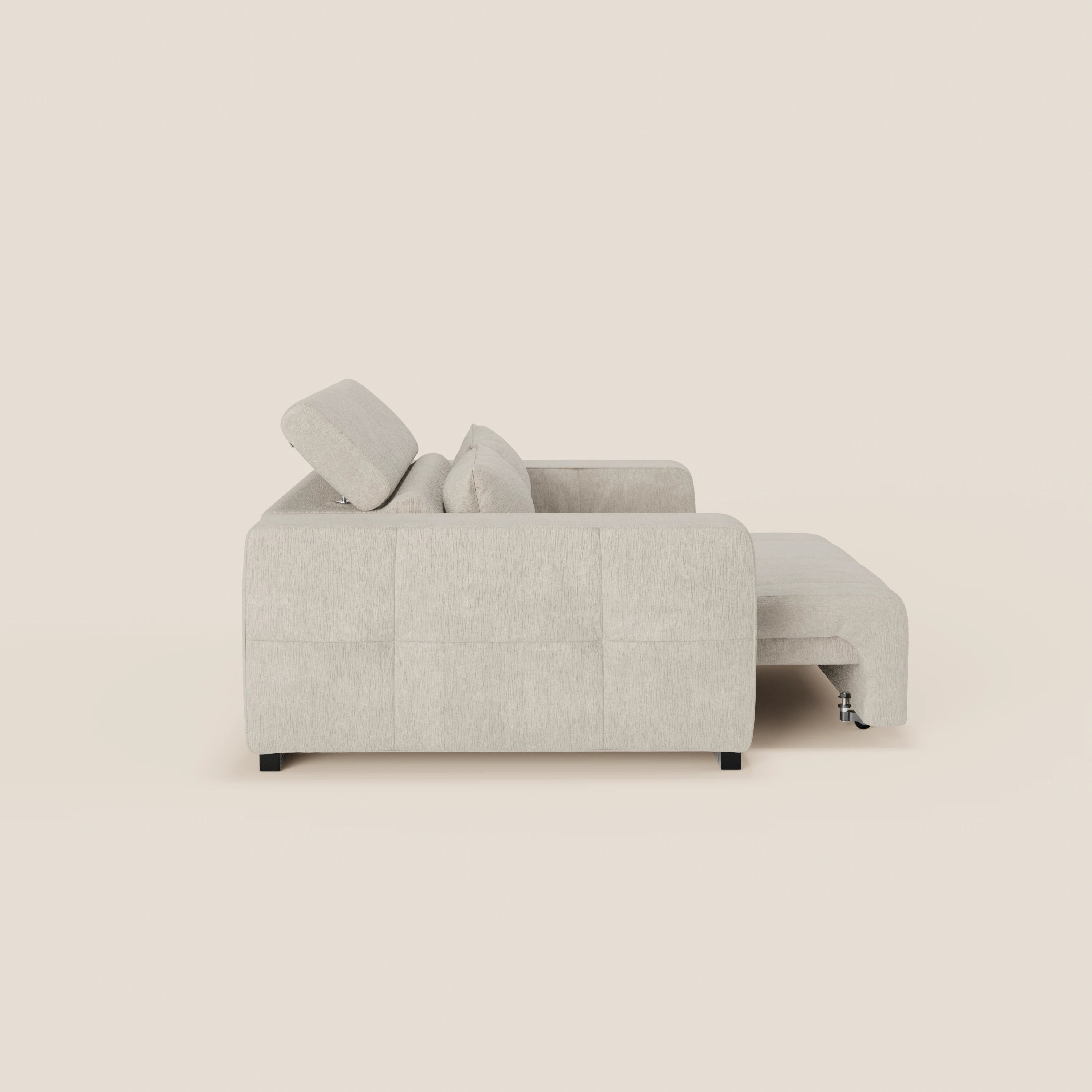 Monarch Divano con Relax Elettrico per allungamento sedute e Poggiatesta Reclinabile in tessuto morbido smacchiabile T31 - divani.store