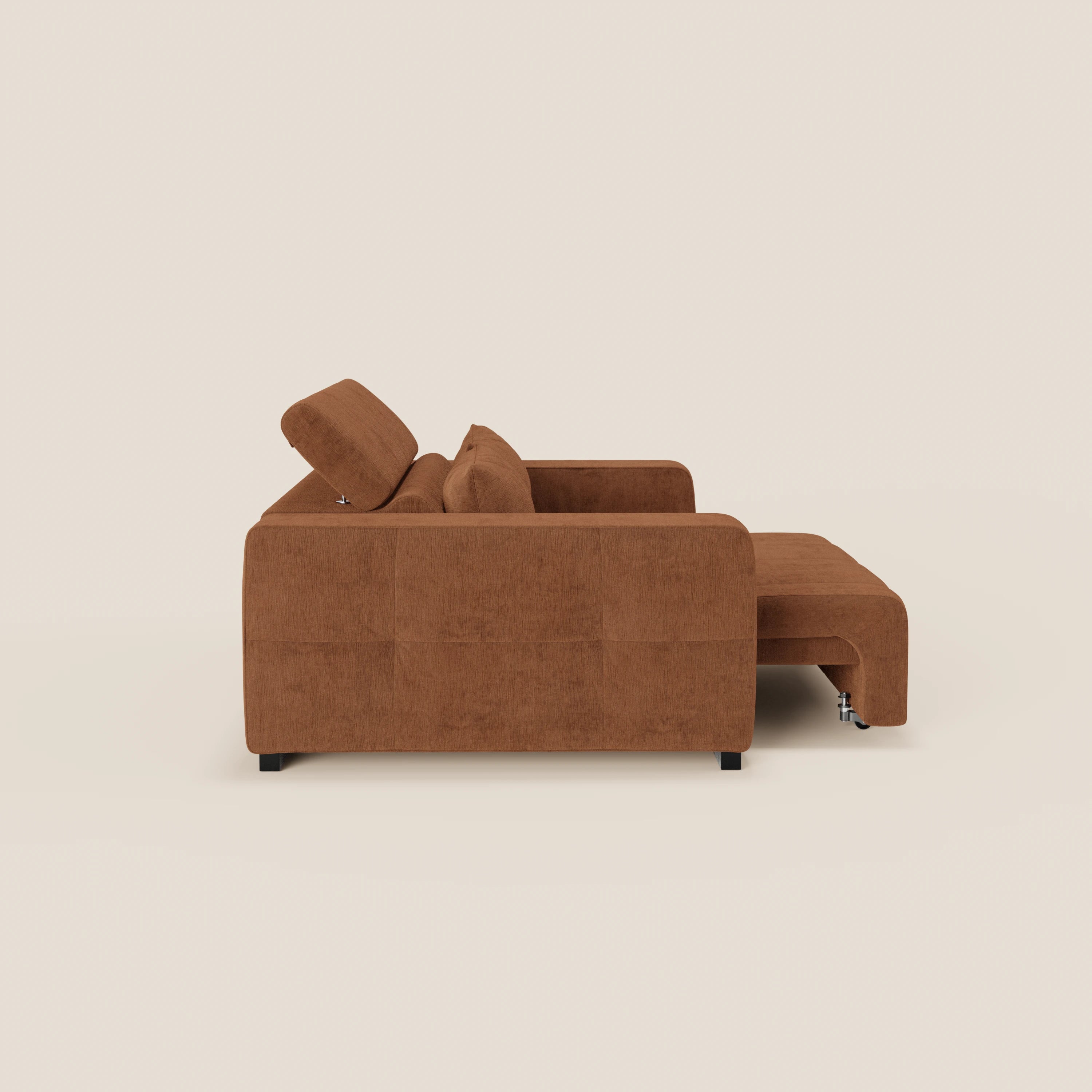 Monarch Divano con Relax Elettrico per allungamento sedute e Poggiatesta Reclinabile in tessuto morbido smacchiabile T31 - divani.store