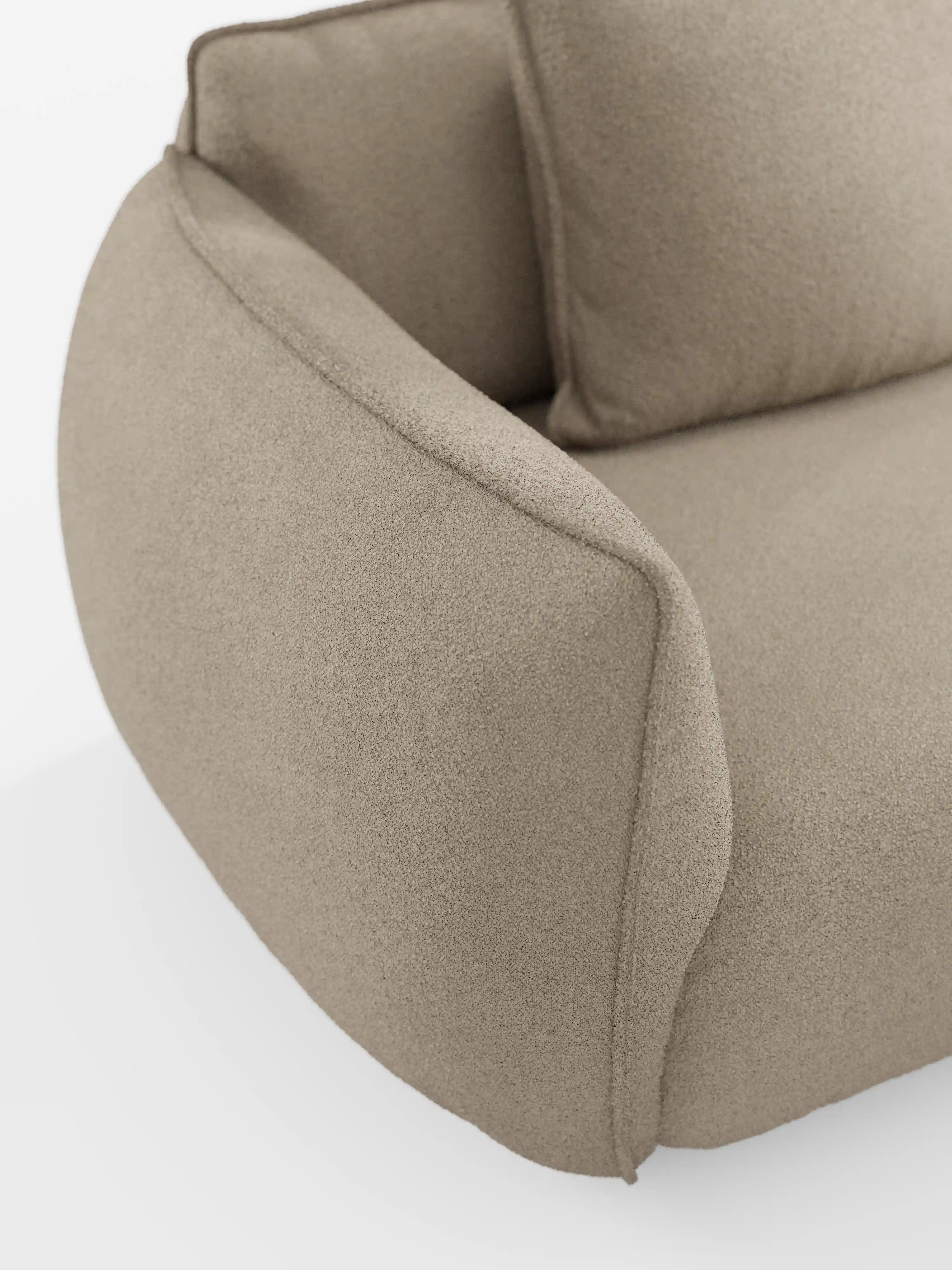 Nimbus 3-Sitzer-Sofa, modular und kombinierbar 250 cm – abziehbar in fleckenabweisendem Stoff in Baumwolloptik t33