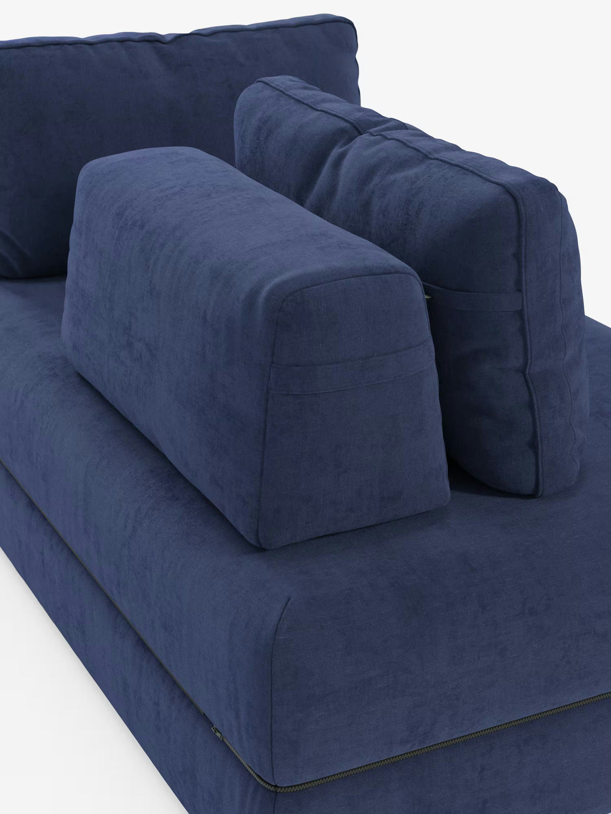 Rift divano letto matrimoniale 2 posti e 3 posti con schienali mobili - materasso alto 24 cm e memory foam in tessuto smacchiabile T31