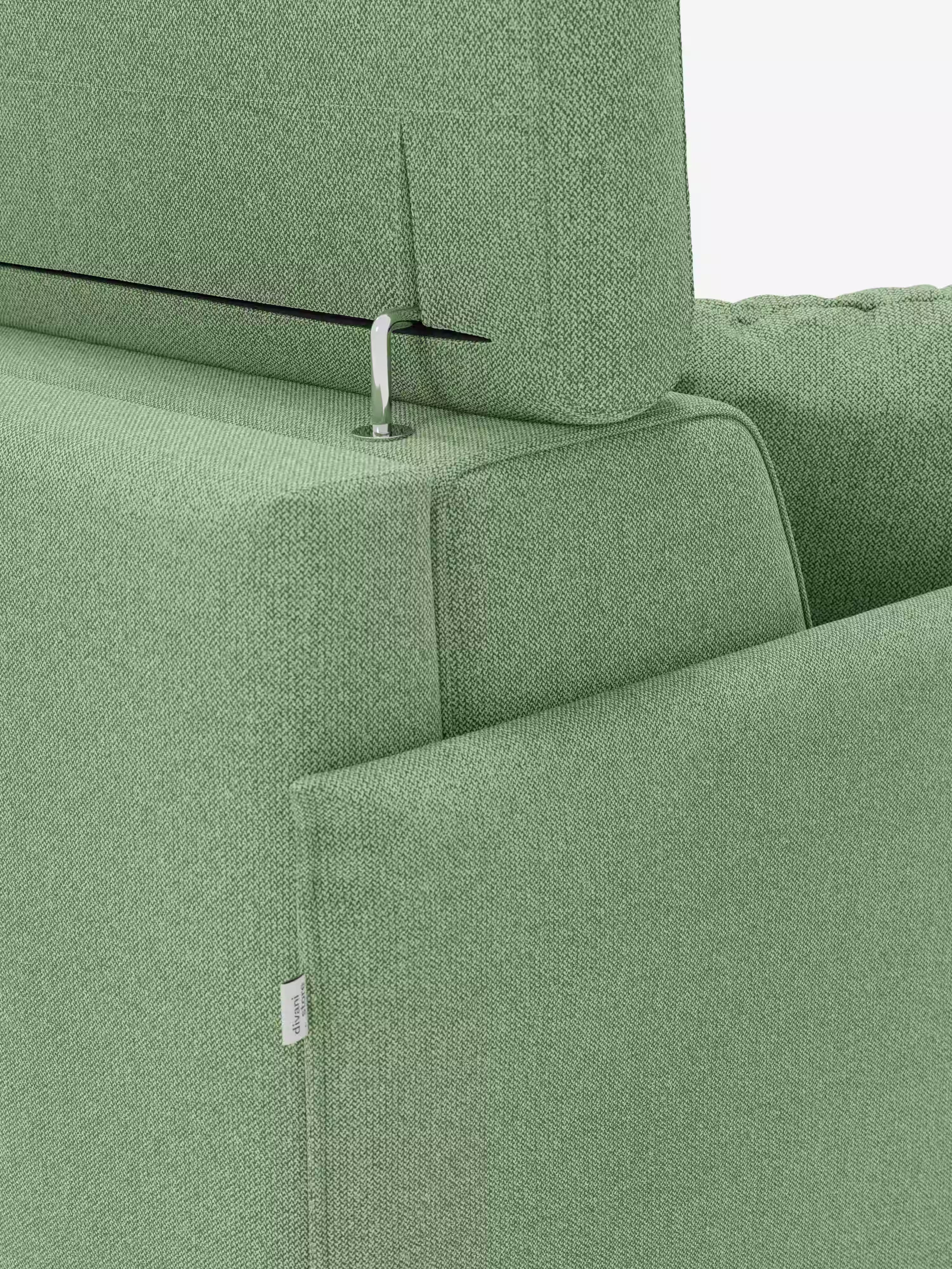 Sole Schlafsofa mit Matratze und verstellbaren Kopfstützen – elegantes Design, 100 % abziehbarer Bezug aus fleckenabweisendem Stoff T23