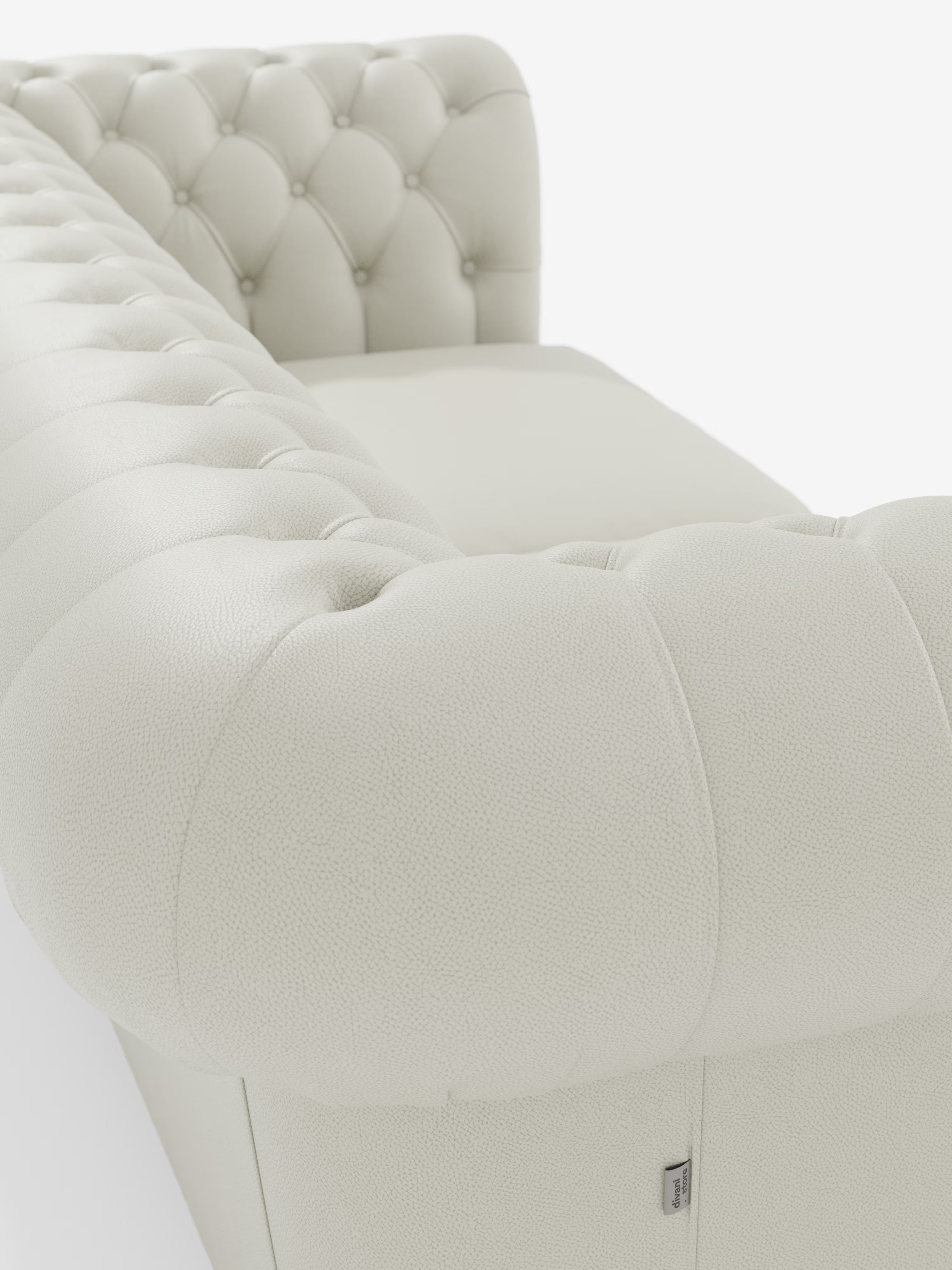 Chester – Chesterfield-Sofa aus verstärktem Echtleder, 2- und 3-Sitzer