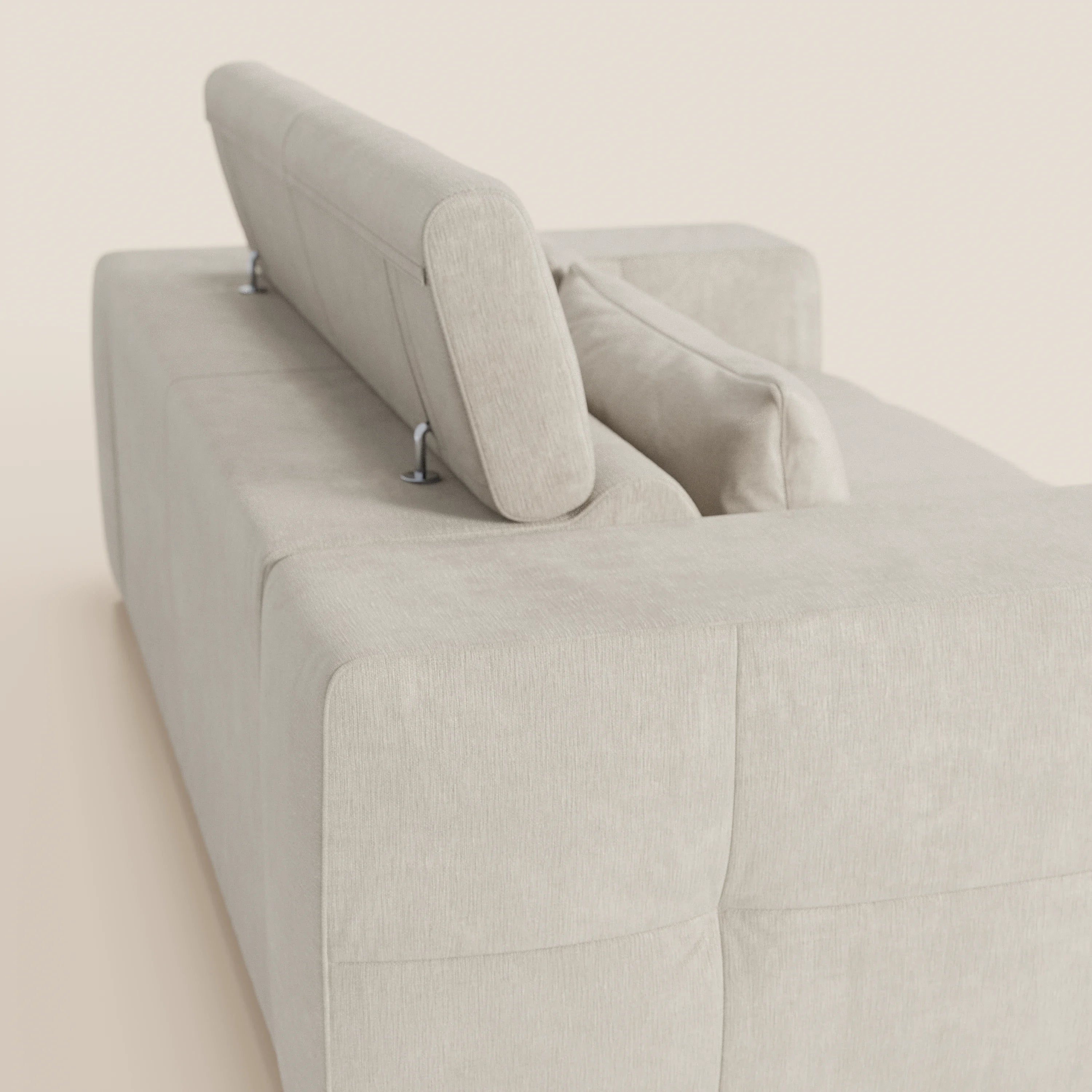 Monarch Divano con Relax Elettrico per allungamento sedute e Poggiatesta Reclinabile in tessuto morbido smacchiabile T31 - divani.store