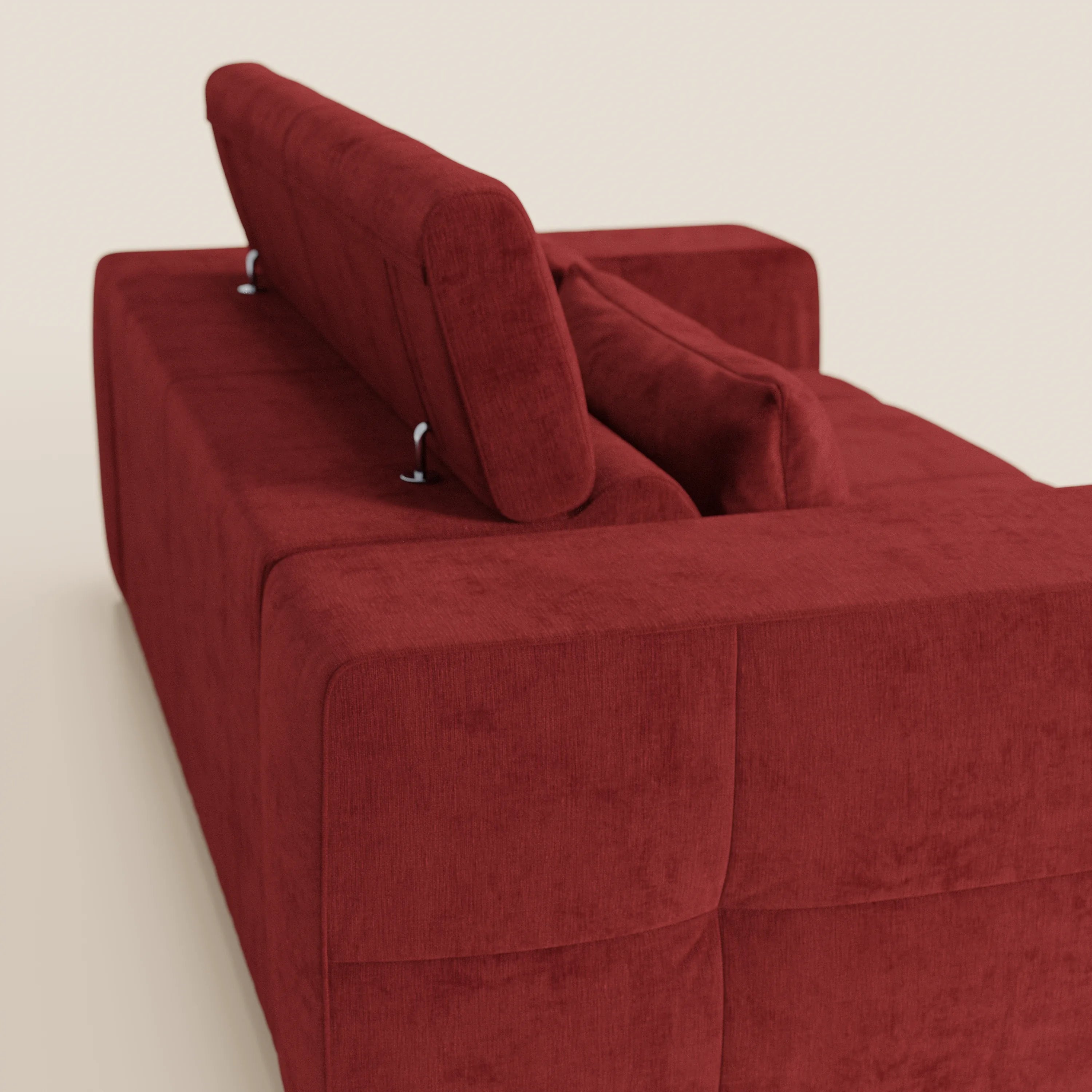 Monarch Divano con Relax Elettrico per allungamento sedute e Poggiatesta Reclinabile in tessuto morbido smacchiabile T31 - divani.store