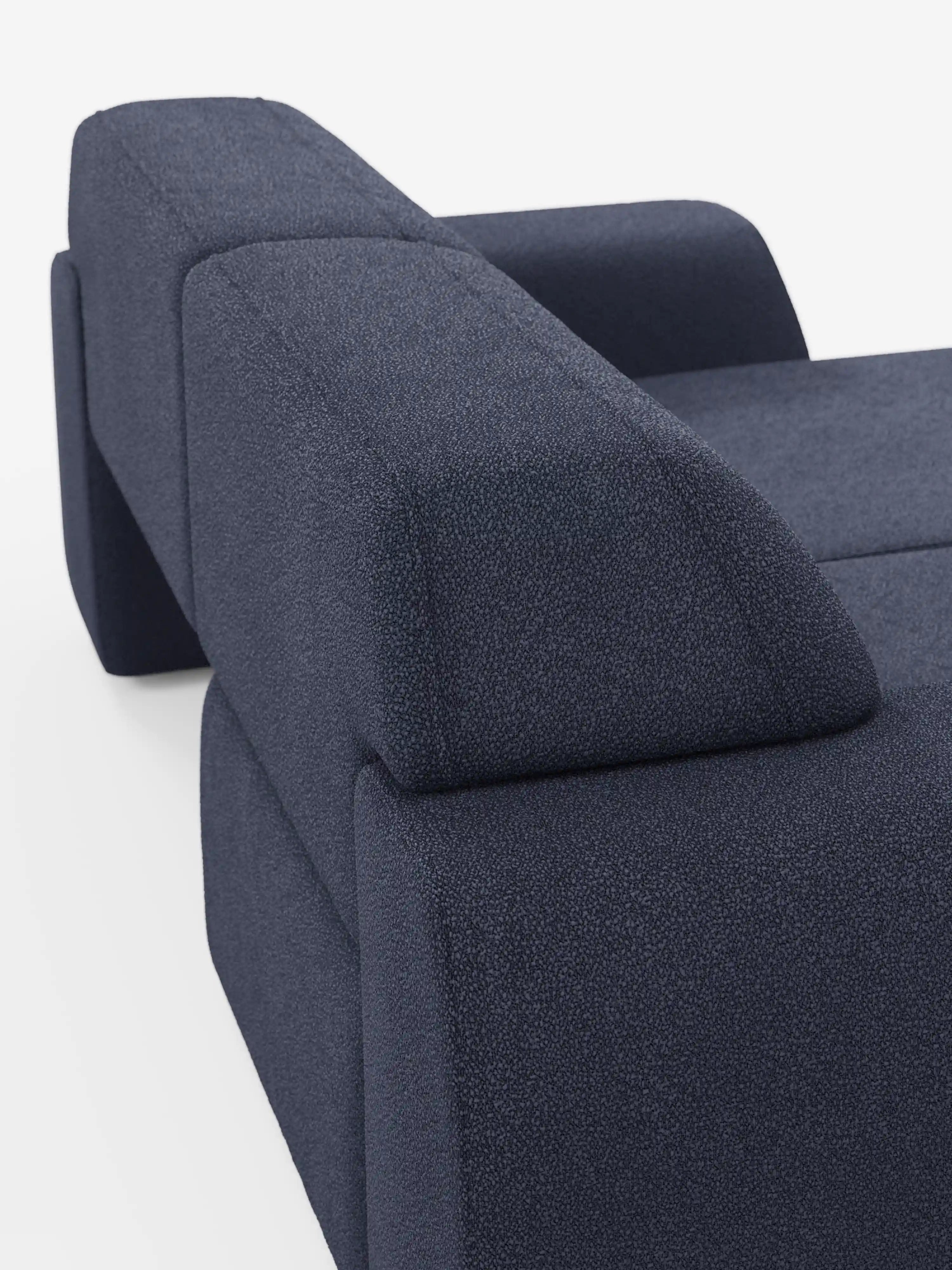 Orbit Sofa 2- und 3-sitzig mit verschiebbaren Sitzen – komplett abziehbar in fleckenabweisendem Stoff in Baumwolloptik T33