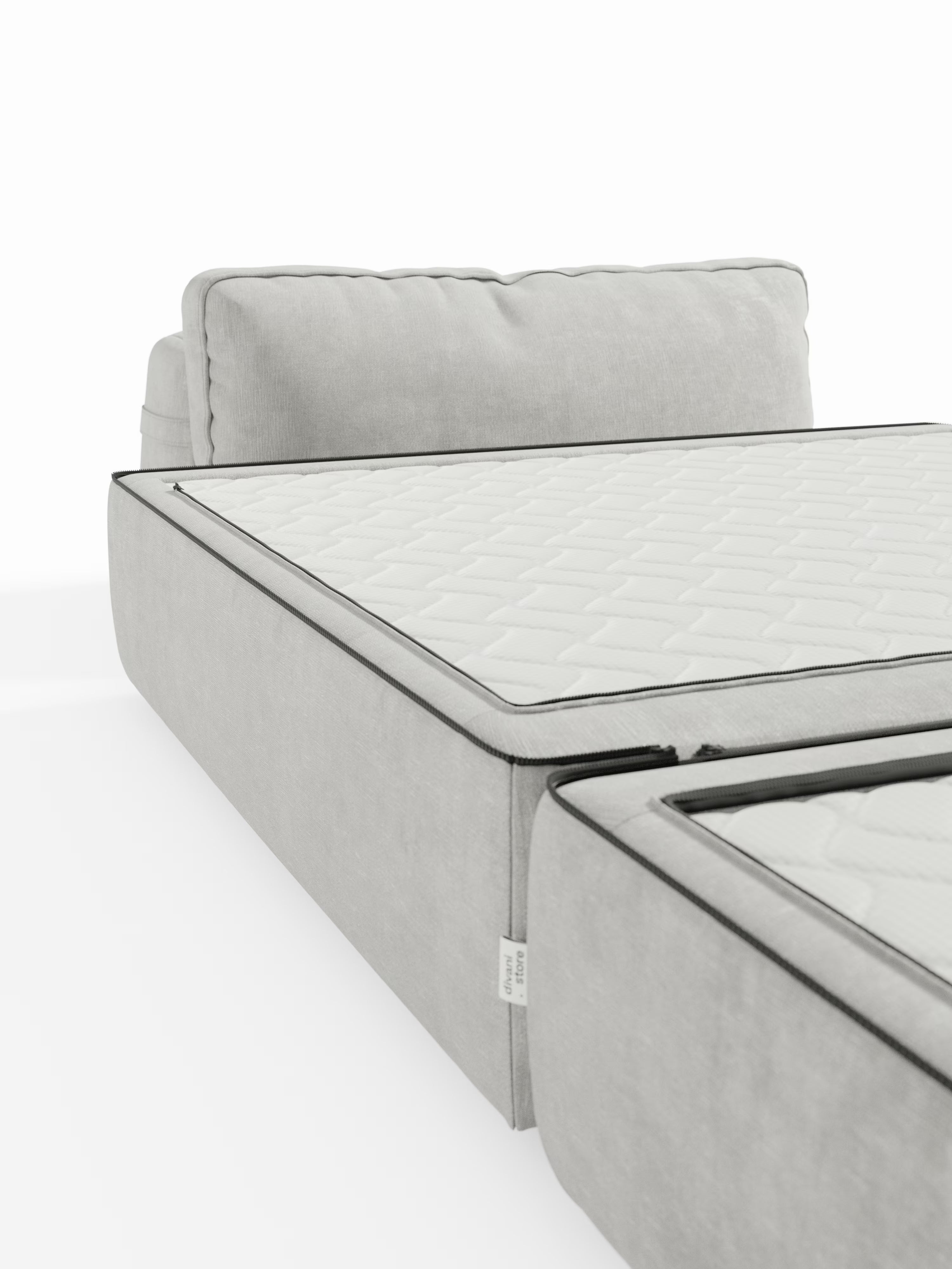 Rift Schlafsessel mit Matratze, 24 cm hoch, und Memory-Schaum – verstellbare Rückenlehne und fleckenabweisender Stoff T31