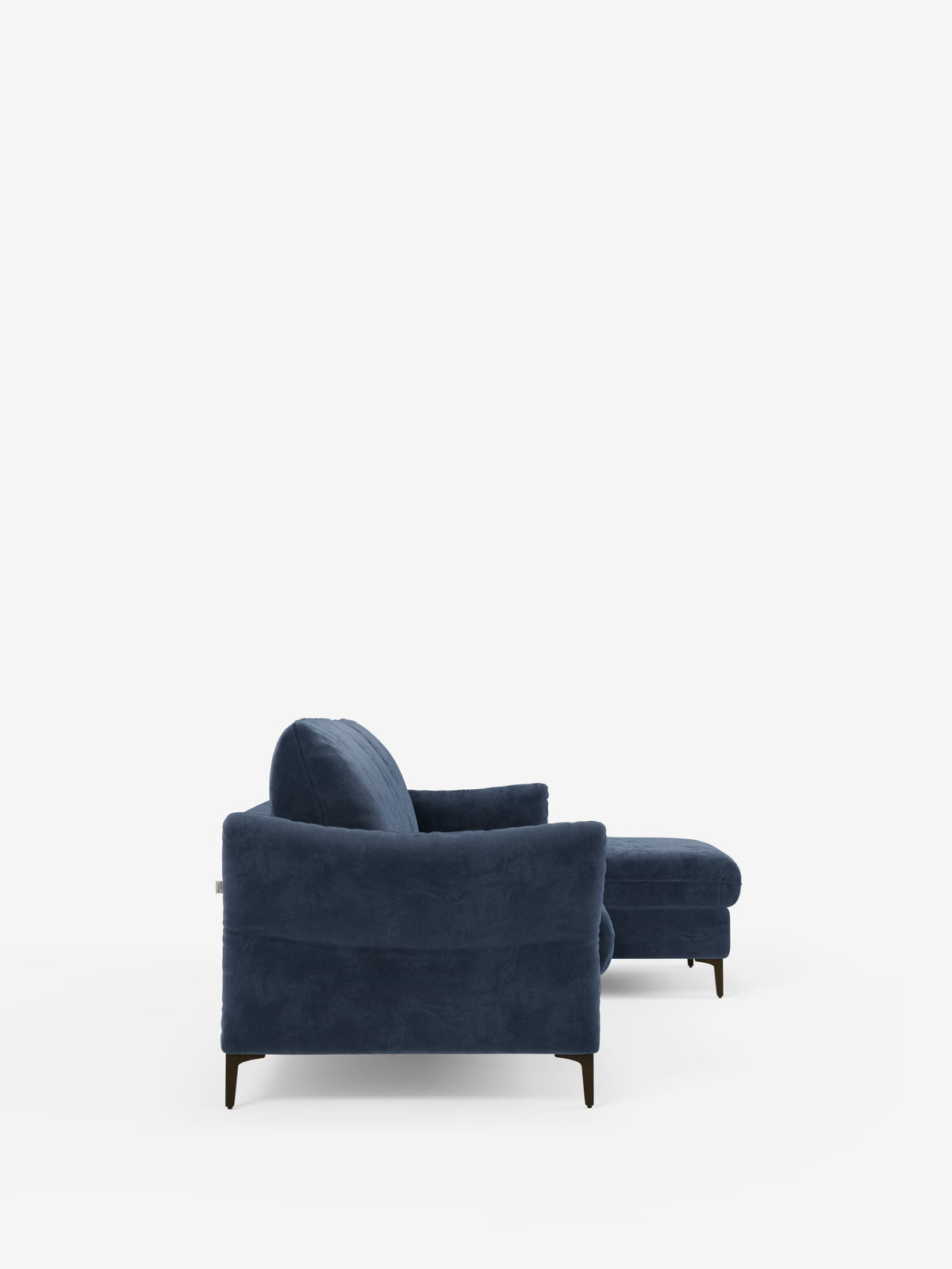 Dalia schlafsofa mit Chaiselongue mit Stauraum und Matratze 18 cm hoch – hohe Füße und fleckenabweisender Stoff T30