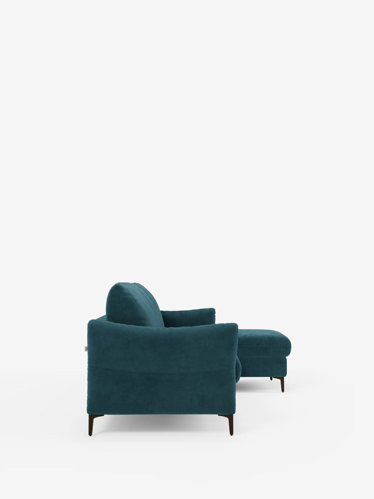 Dalia schlafsofa mit Chaiselongue mit Stauraum und Matratze 18 cm hoch – hohe Füße und fleckenabweisender Stoff T30
