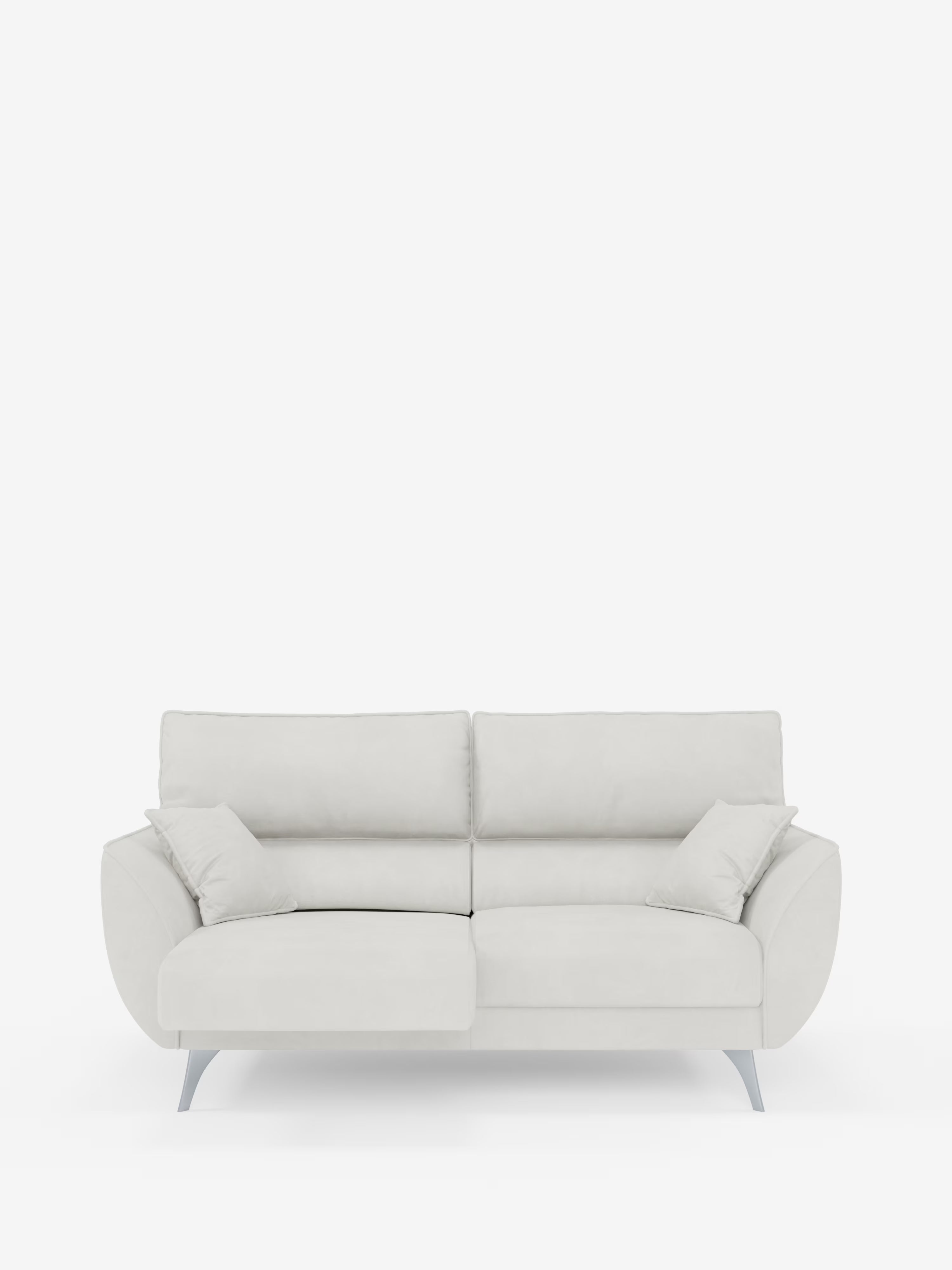 Michelangelo Sofa mit 2 und 3 ausziehbaren Sitzen und verstellbaren Kopfstützen aus abwaschbarem Stoff T30
