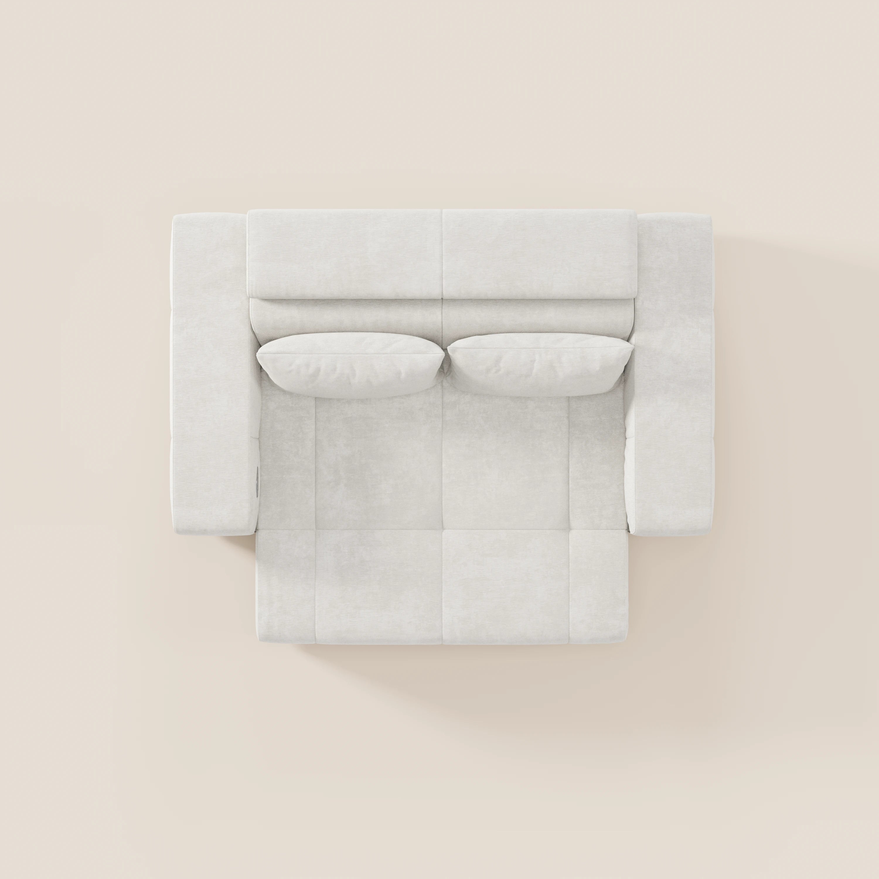 Monarch Divano con Relax Elettrico per allungamento sedute e Poggiatesta Reclinabile in tessuto morbido smacchiabile T31 - divani.store