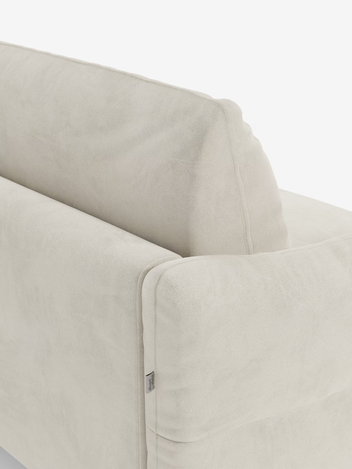 Dalia schlafsofa mit Chaiselongue mit Stauraum und Matratze 18 cm hoch – hohe Füße und fleckenabweisender Stoff T30