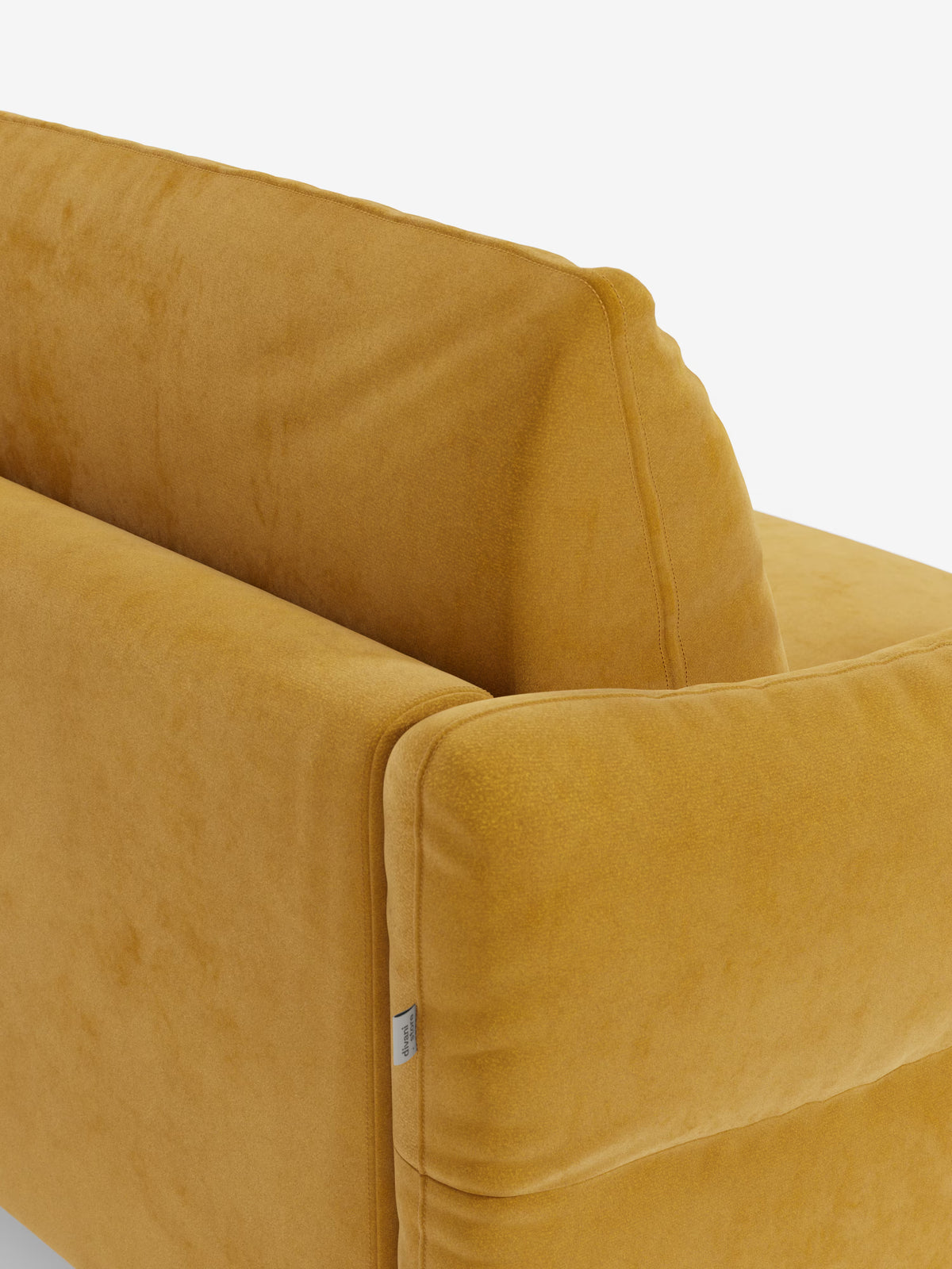 Dalia schlafsofa mit Chaiselongue mit Stauraum und Matratze 18 cm hoch – hohe Füße und fleckenabweisender Stoff T30