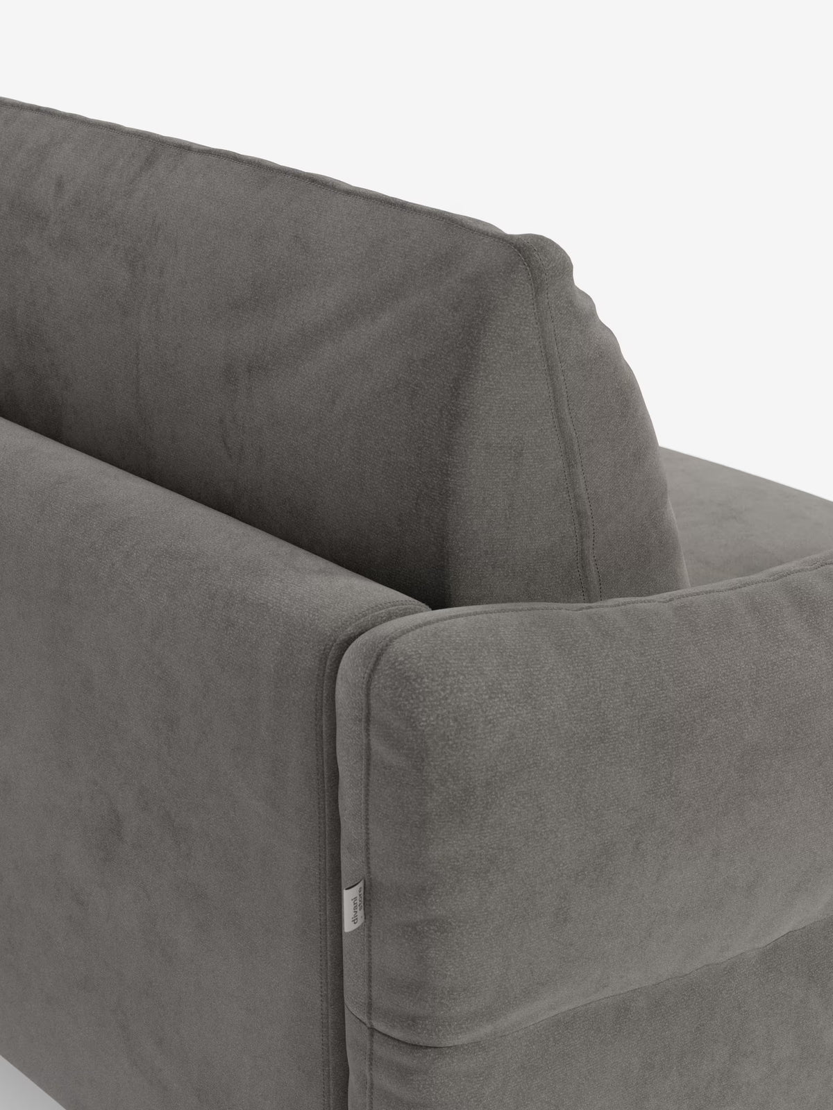 Dalia schlafsofa mit Chaiselongue mit Stauraum und Matratze 18 cm hoch – hohe Füße und fleckenabweisender Stoff T30