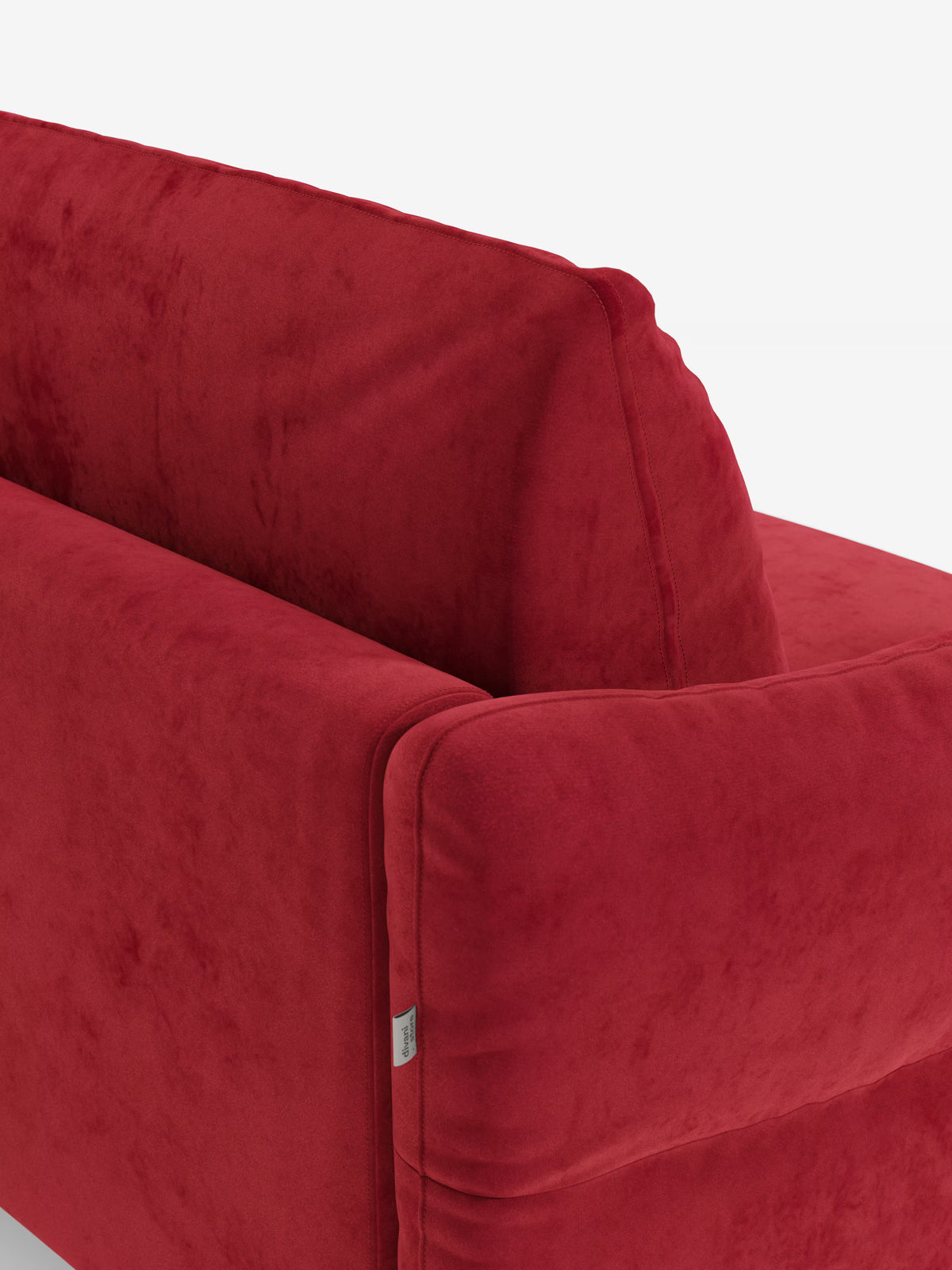 Dalia schlafsofa mit Chaiselongue mit Stauraum und Matratze 18 cm hoch – hohe Füße und fleckenabweisender Stoff T30