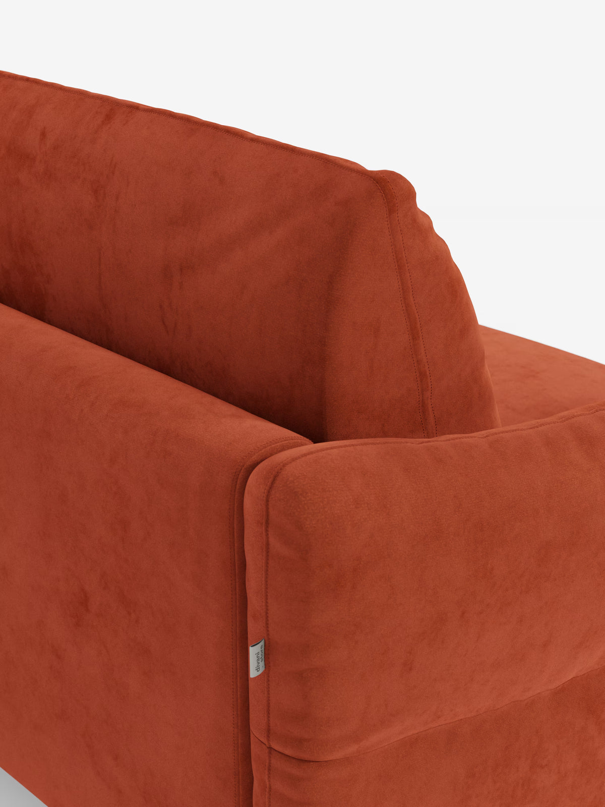 Dalia schlafsofa mit Chaiselongue mit Stauraum und Matratze 18 cm hoch – hohe Füße und fleckenabweisender Stoff T30