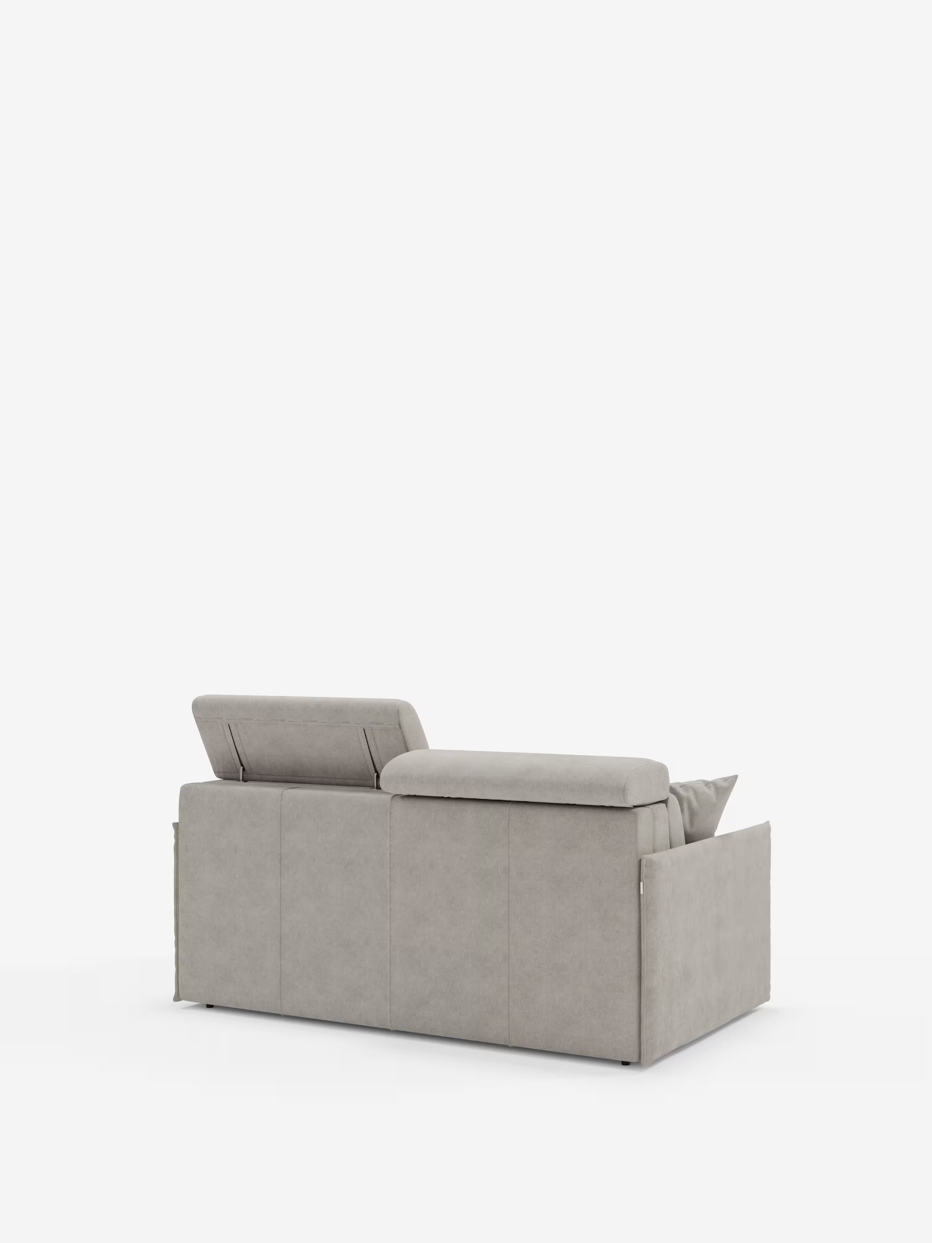 Miryam Divano letto con poggiatesta reclinabili e comfort maxi - design compatto in morbido tessuto smacchiabile T31