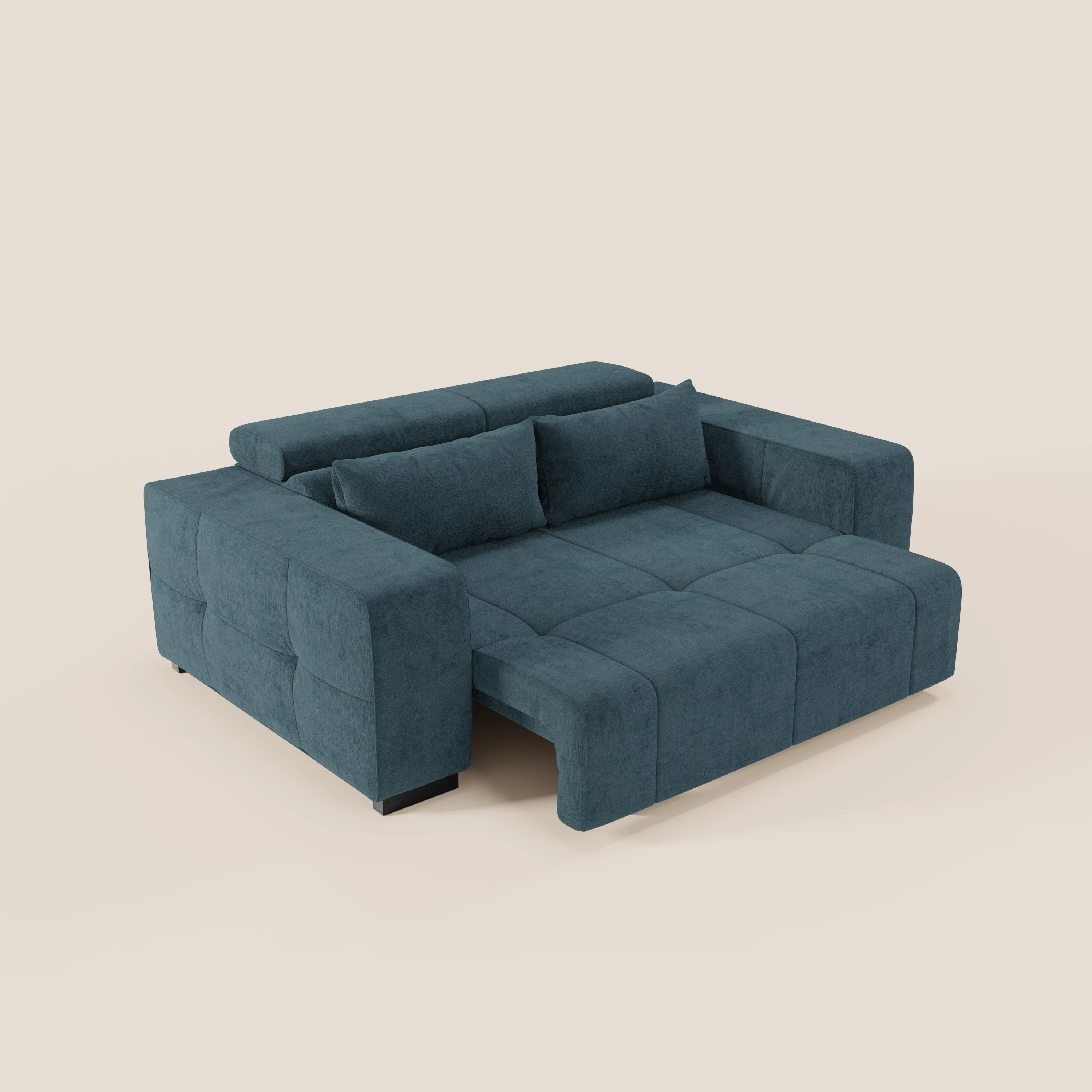 Monarch Divano con Relax Elettrico per allungamento sedute e Poggiatesta Reclinabile in tessuto morbido smacchiabile T31 - divani.store