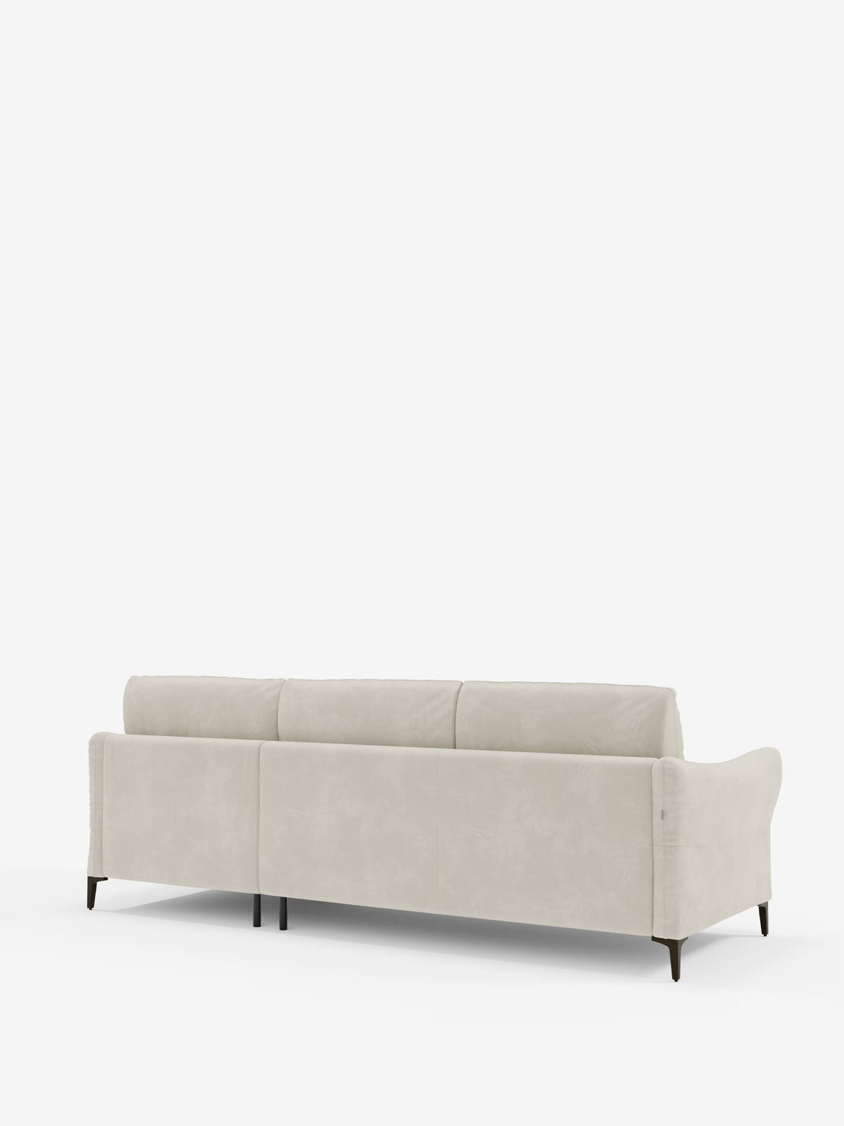 Dalia schlafsofa mit Chaiselongue mit Stauraum und Matratze 18 cm hoch – hohe Füße und fleckenabweisender Stoff T30