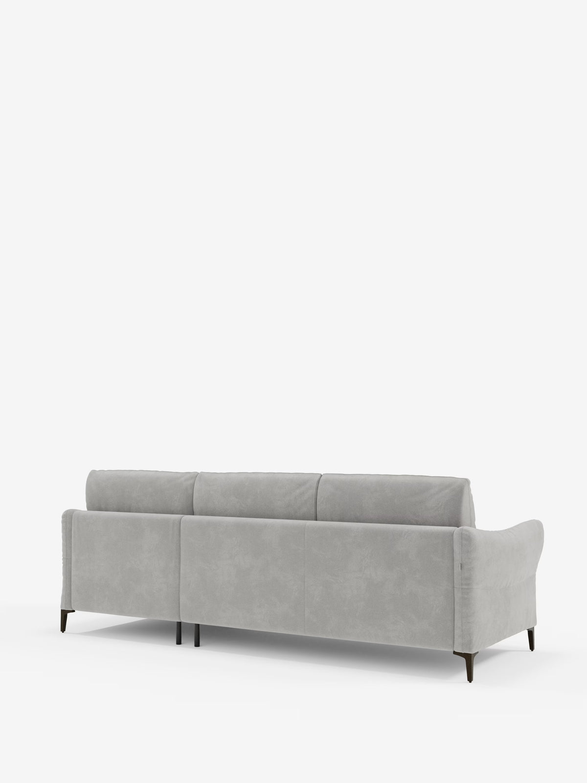 Dalia schlafsofa mit Chaiselongue mit Stauraum und Matratze 18 cm hoch – hohe Füße und fleckenabweisender Stoff T30