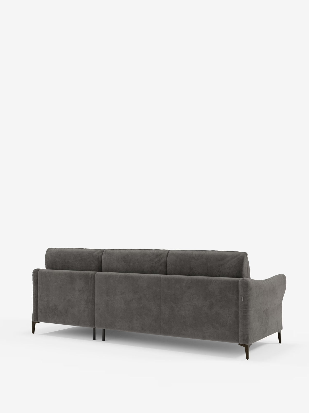 Dalia schlafsofa mit Chaiselongue mit Stauraum und Matratze 18 cm hoch – hohe Füße und fleckenabweisender Stoff T30