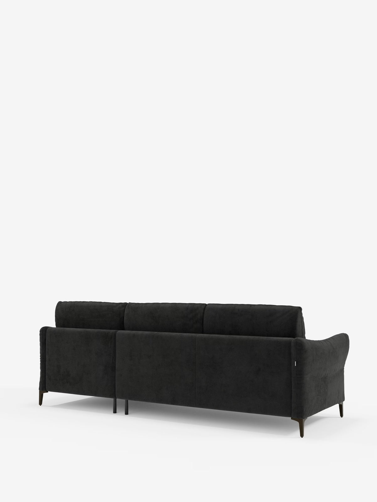 Dalia schlafsofa mit Chaiselongue mit Stauraum und Matratze 18 cm hoch – hohe Füße und fleckenabweisender Stoff T30