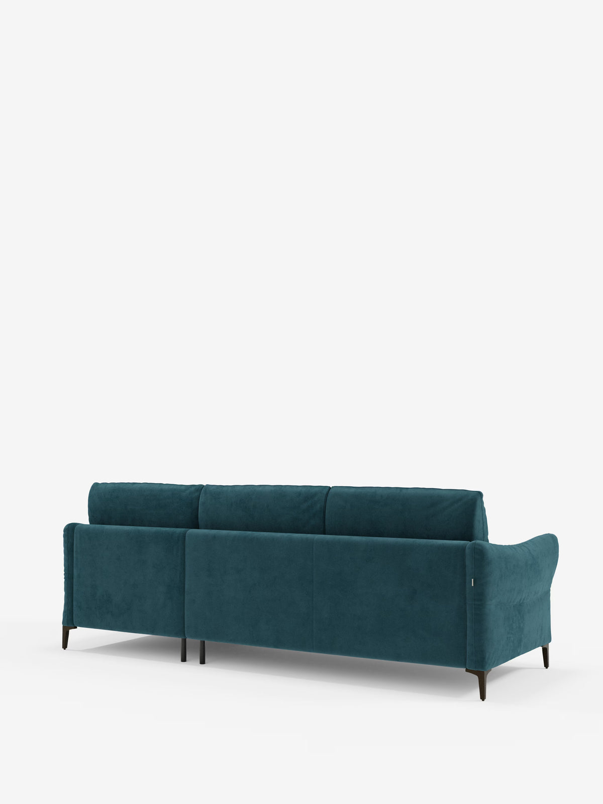 Dalia schlafsofa mit Chaiselongue mit Stauraum und Matratze 18 cm hoch – hohe Füße und fleckenabweisender Stoff T30