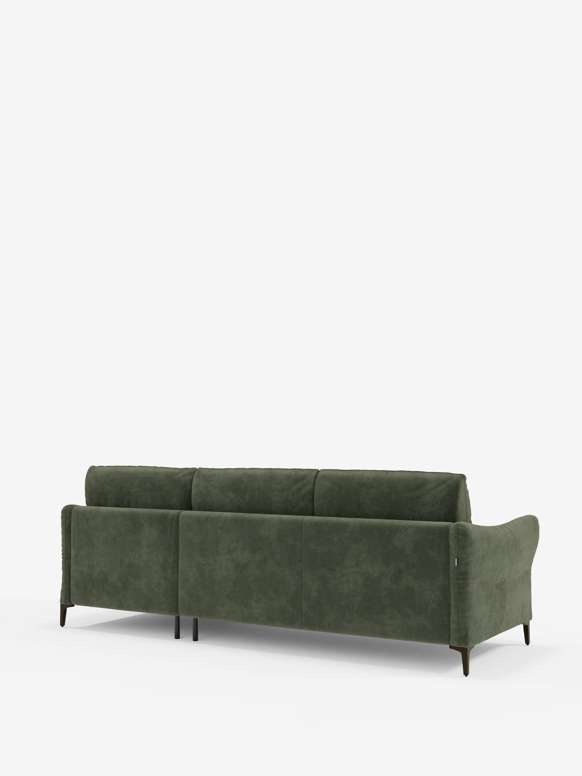 Dalia schlafsofa mit Chaiselongue mit Stauraum und Matratze 18 cm hoch – hohe Füße und fleckenabweisender Stoff T30