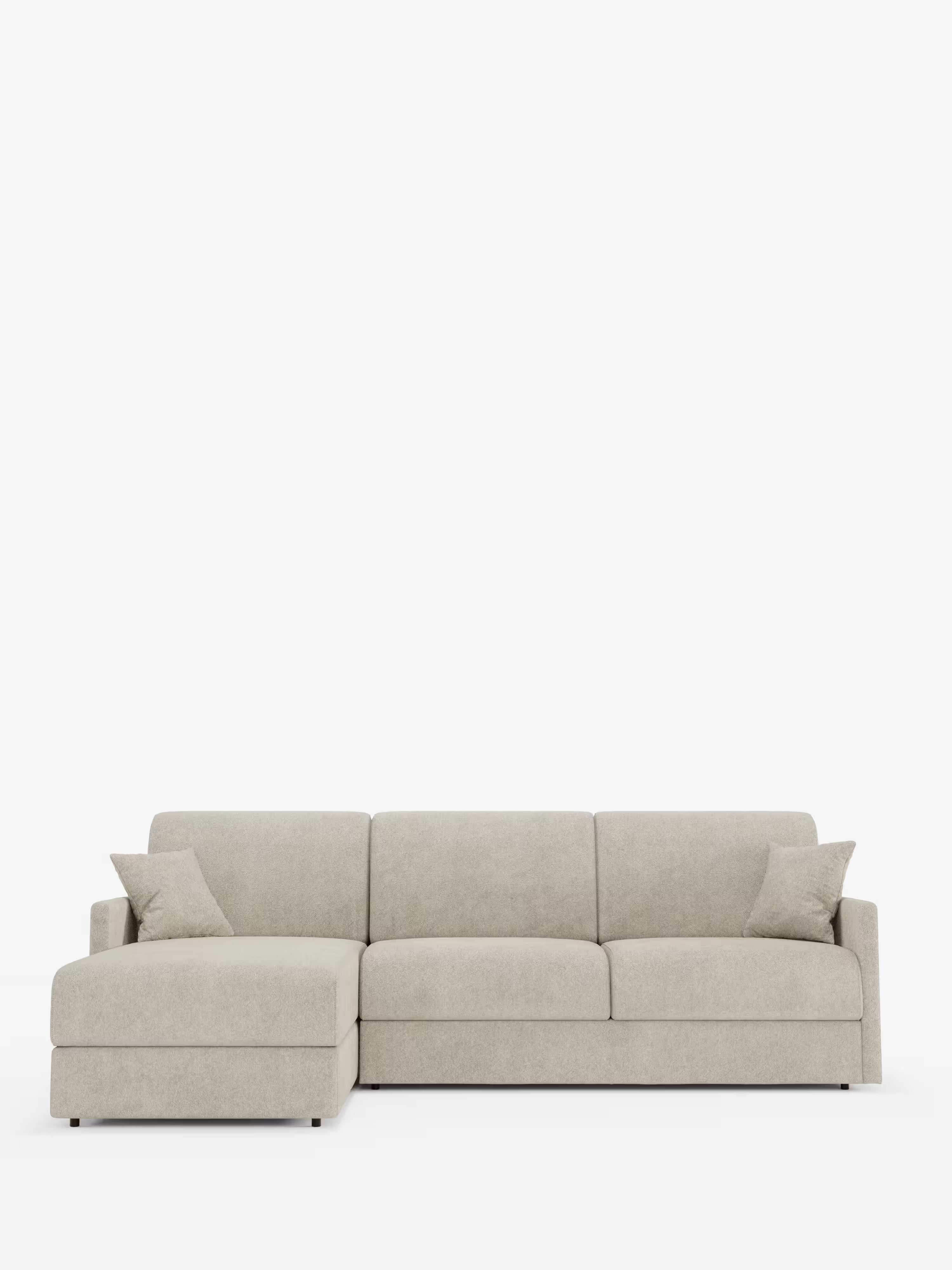 Tommy Divano Letto con penisola contenitore - design minimal e sfoderabile in tessuto smacchiabile simil cotone T33