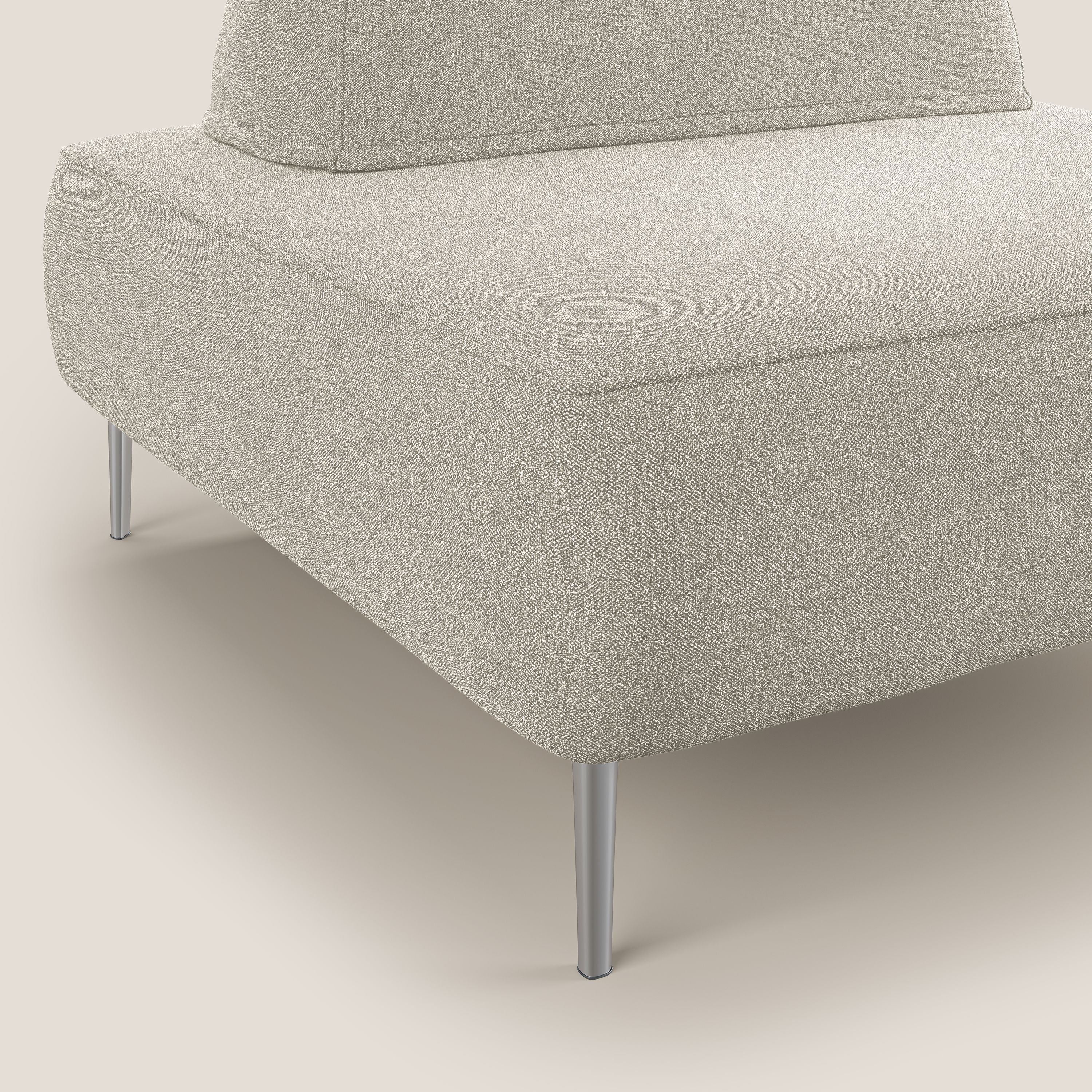 Newton poltrona modulare con schienali movibili T07 bianco - divani.store