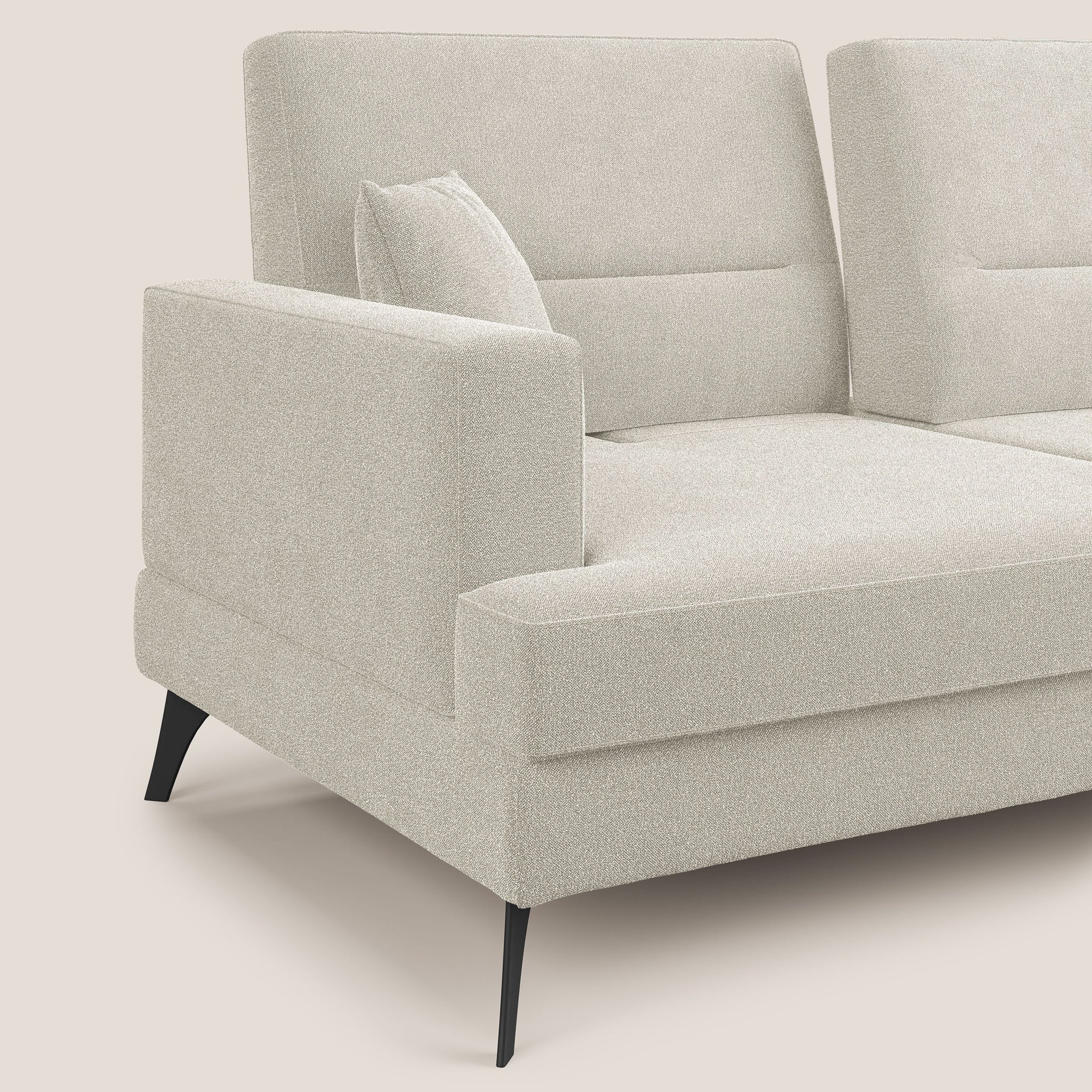 Move Sofa mit verschiebbaren Rückenlehnen aus weichem wasserfestem Stoff T07