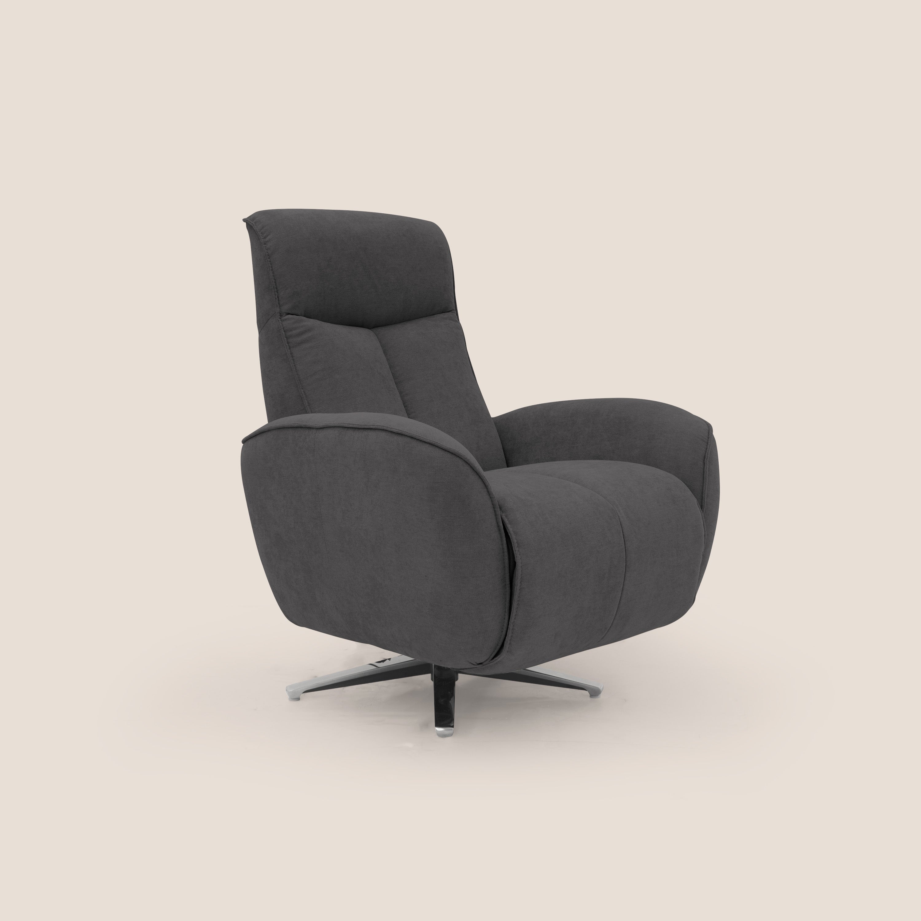 EVA Poltroncina RELAX in morbido tessuto impermeabile T02 nero - divani.store