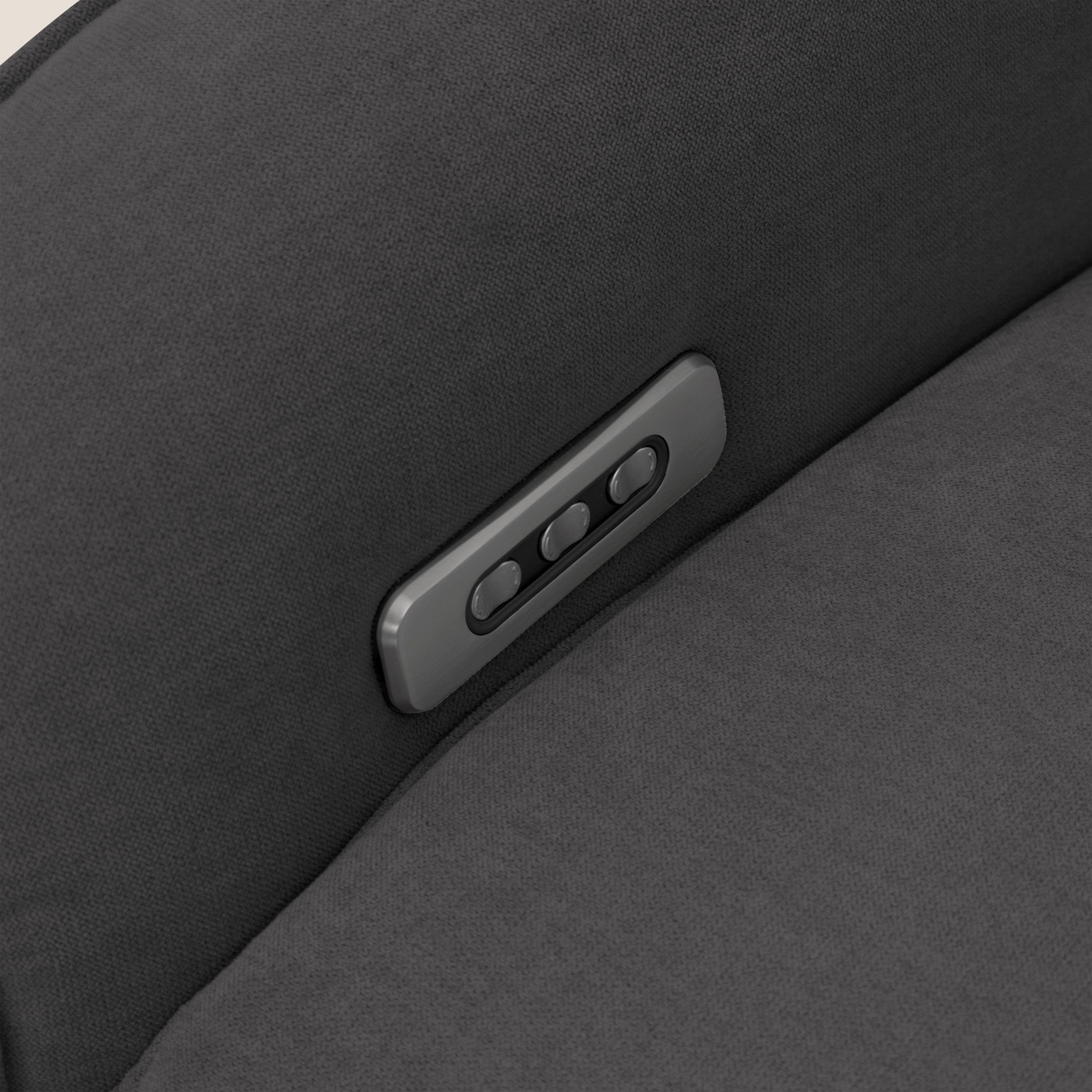 EVA Poltroncina RELAX in morbido tessuto impermeabile T02 nero - divani.store