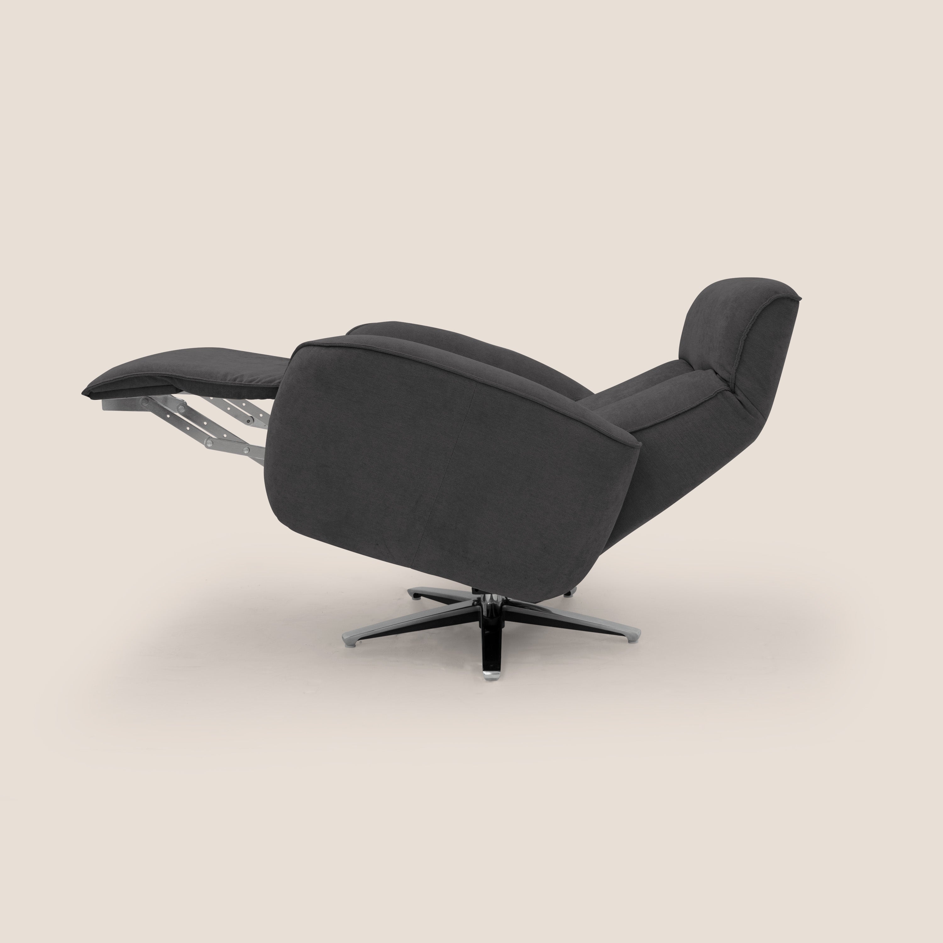 EVA Poltroncina RELAX in morbido tessuto impermeabile T02 nero - divani.store
