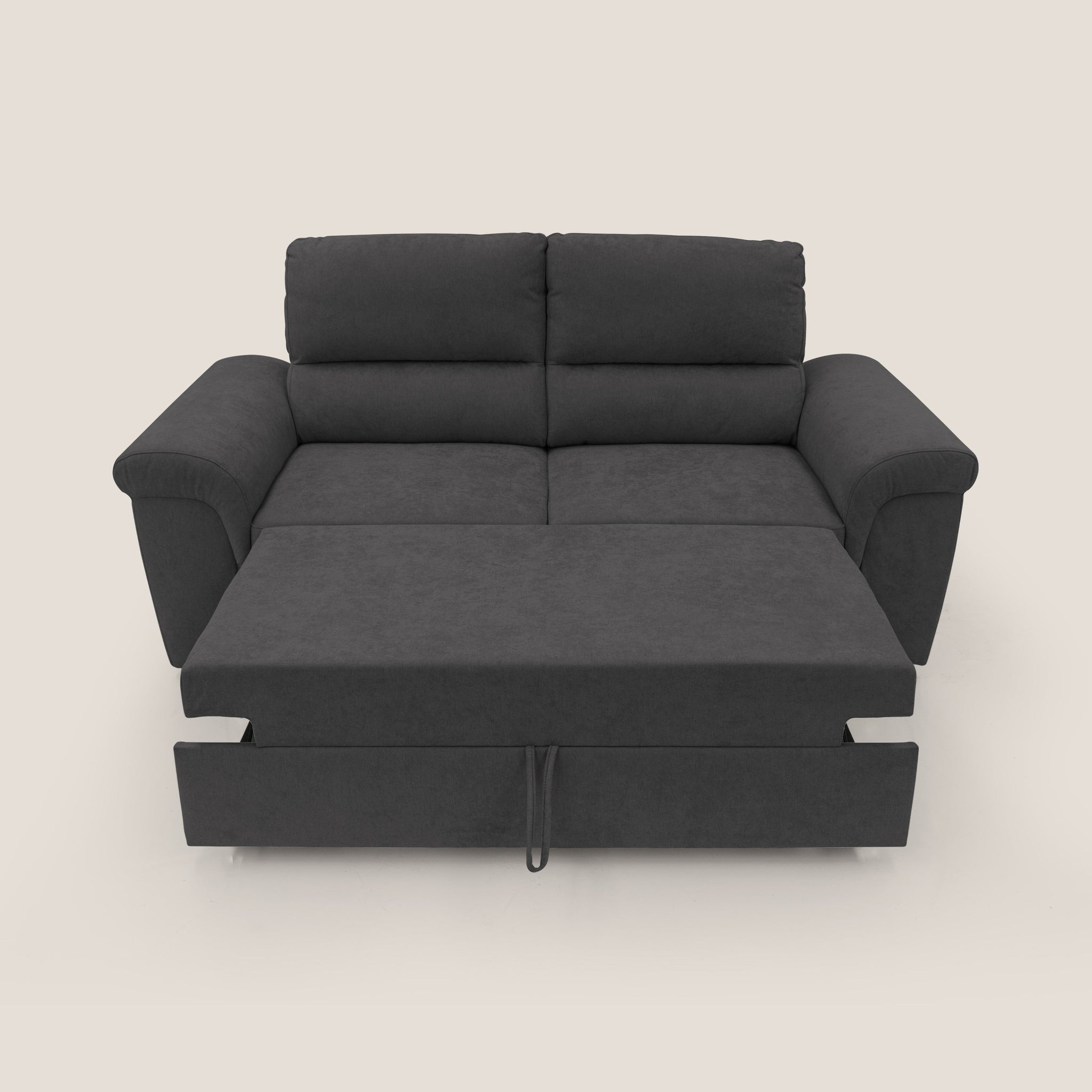 Minerva Sofa mit ausziehbarer Ottomane aus weichem wasserfestem Stoff T02