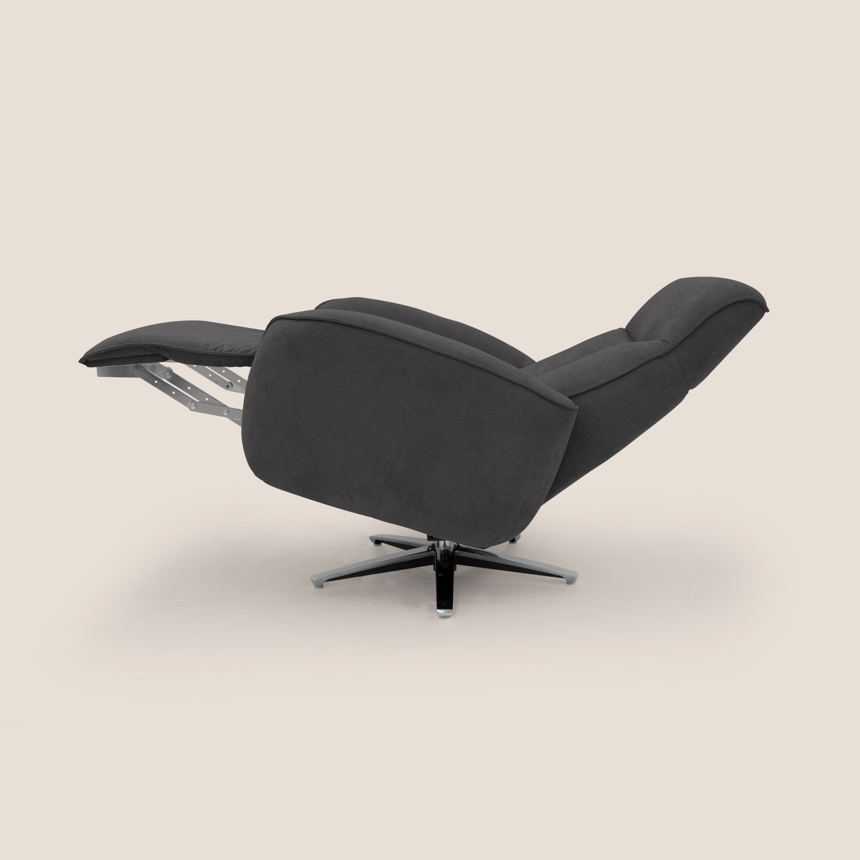 EVA Poltroncina RELAX in morbido tessuto impermeabile T02 nero - divani.store
