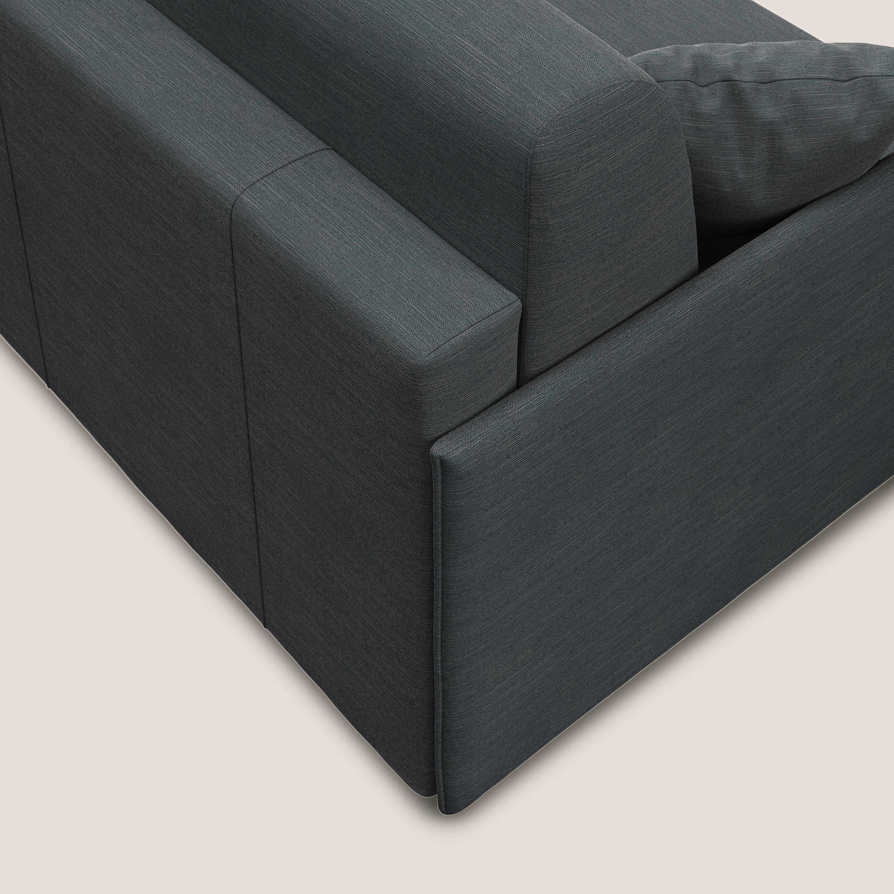 Evans Divano letto in tessuto Ecosostenibile antracite - divani.store