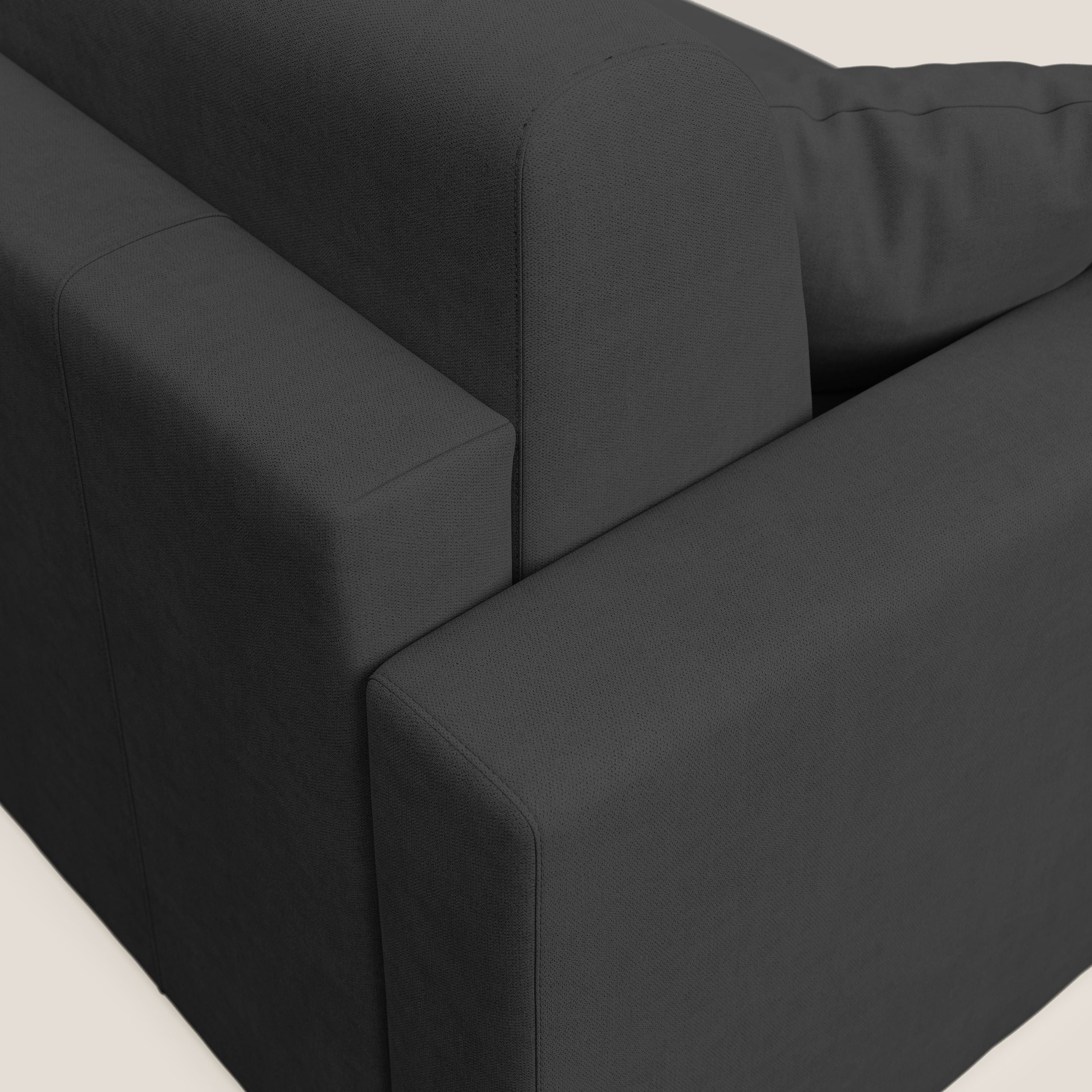 Best Divano letto matrimoniale in tessuto impermeabile T02 nero - divani.store