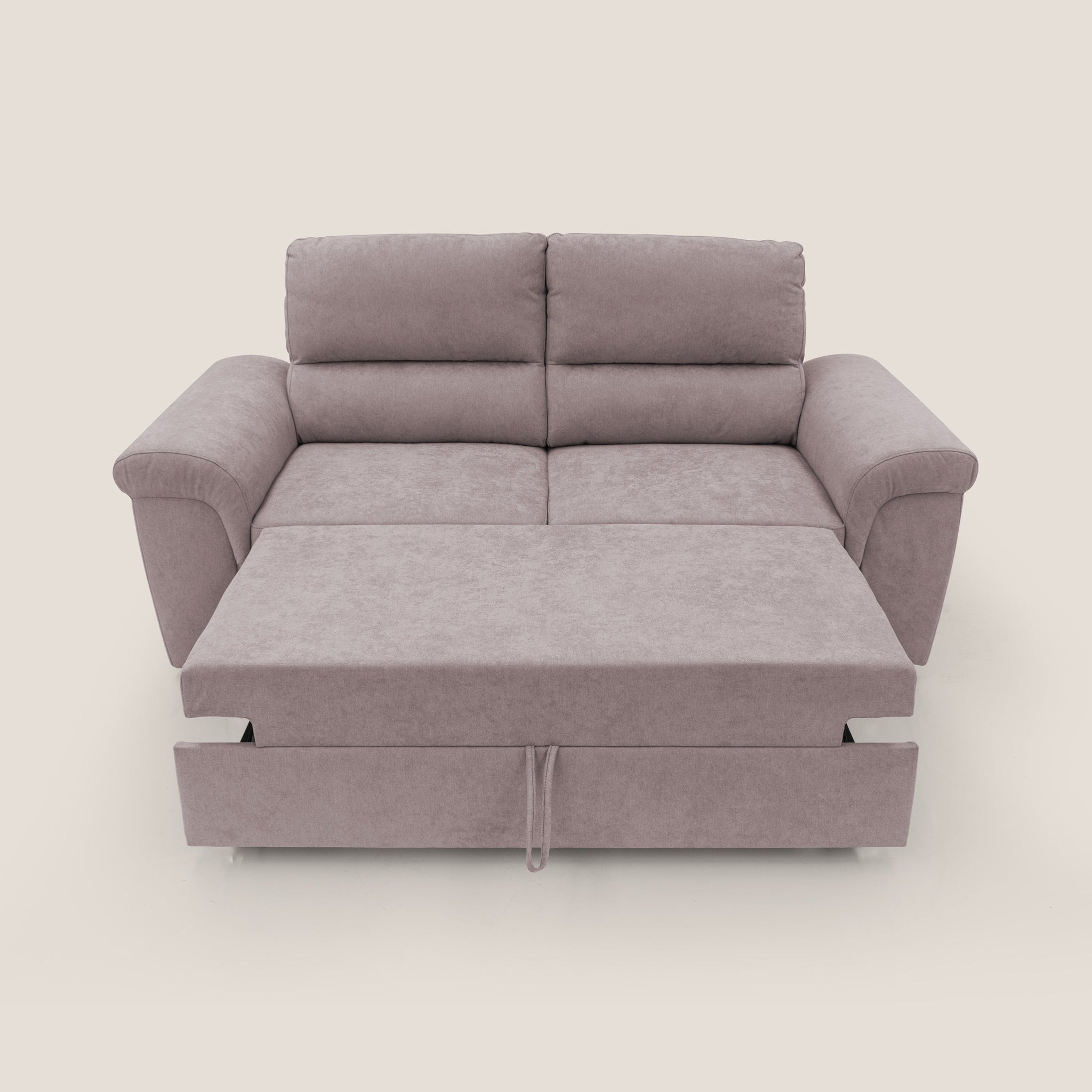 Minerva Sofa mit ausziehbarer Ottomane aus weichem wasserfestem Stoff T02