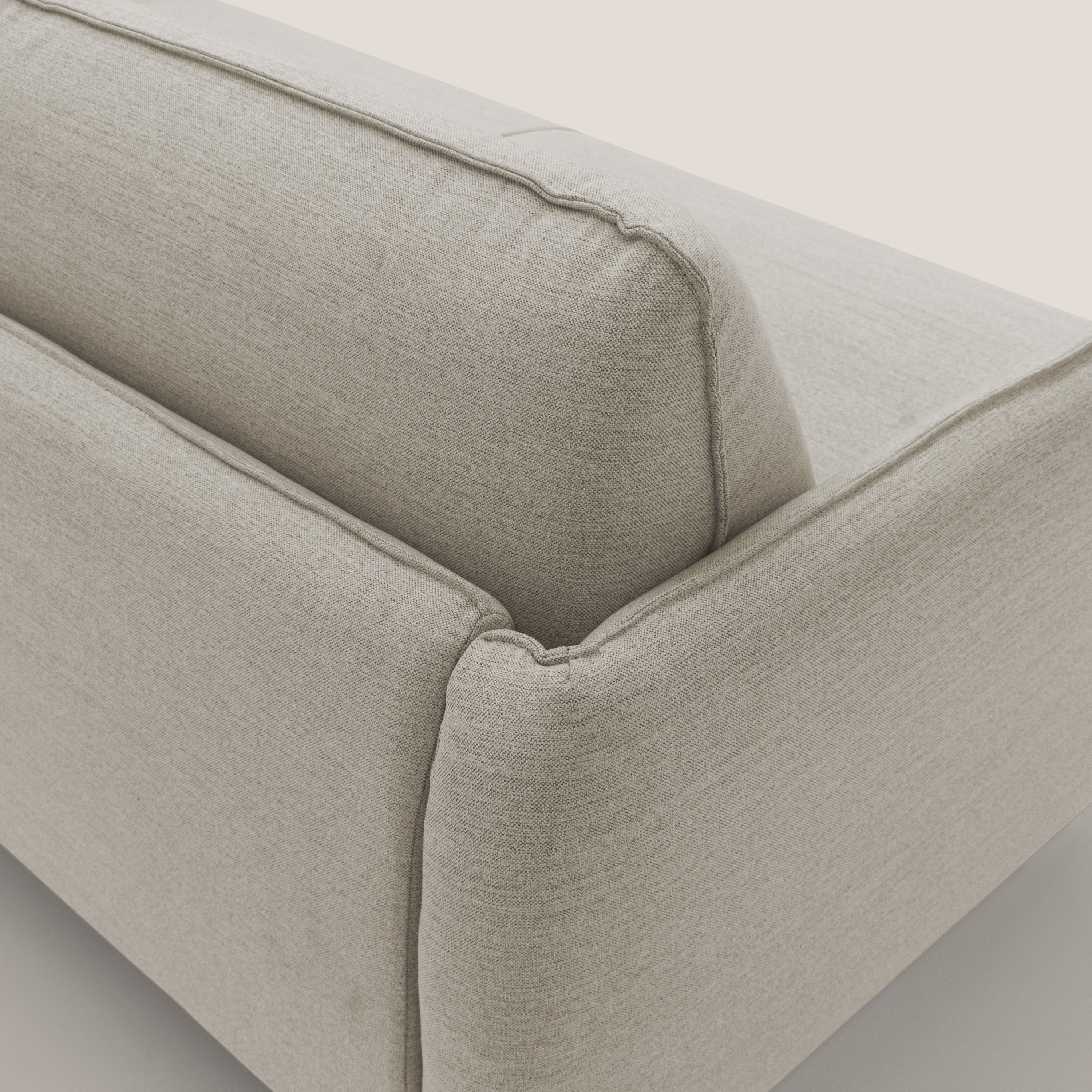 Texas Divano letto matrimoniale moderno in tessuto impermeabile T19 sabbia - divani.store