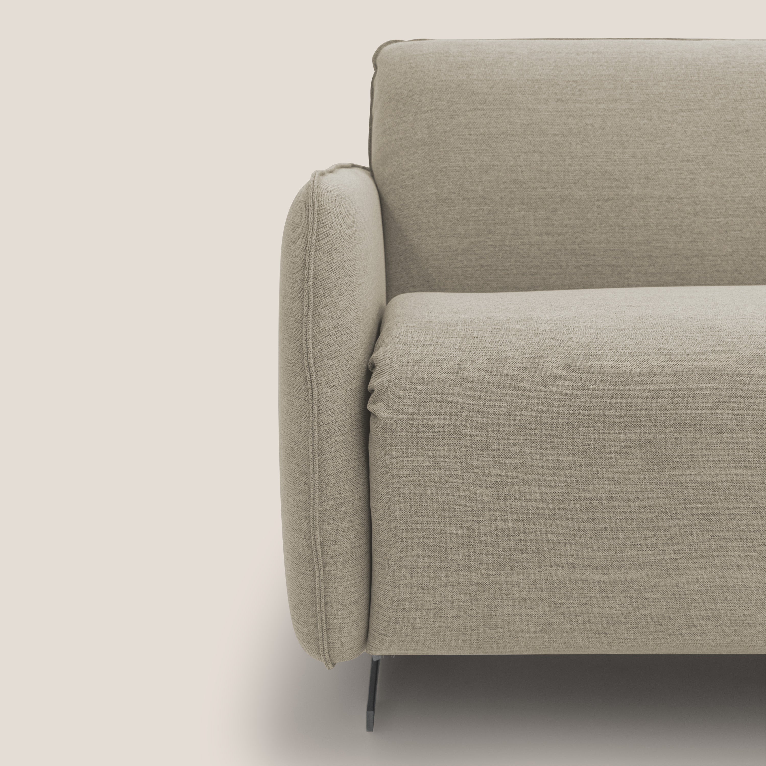 Texas Divano letto matrimoniale moderno in tessuto impermeabile T19 sabbia - divani.store