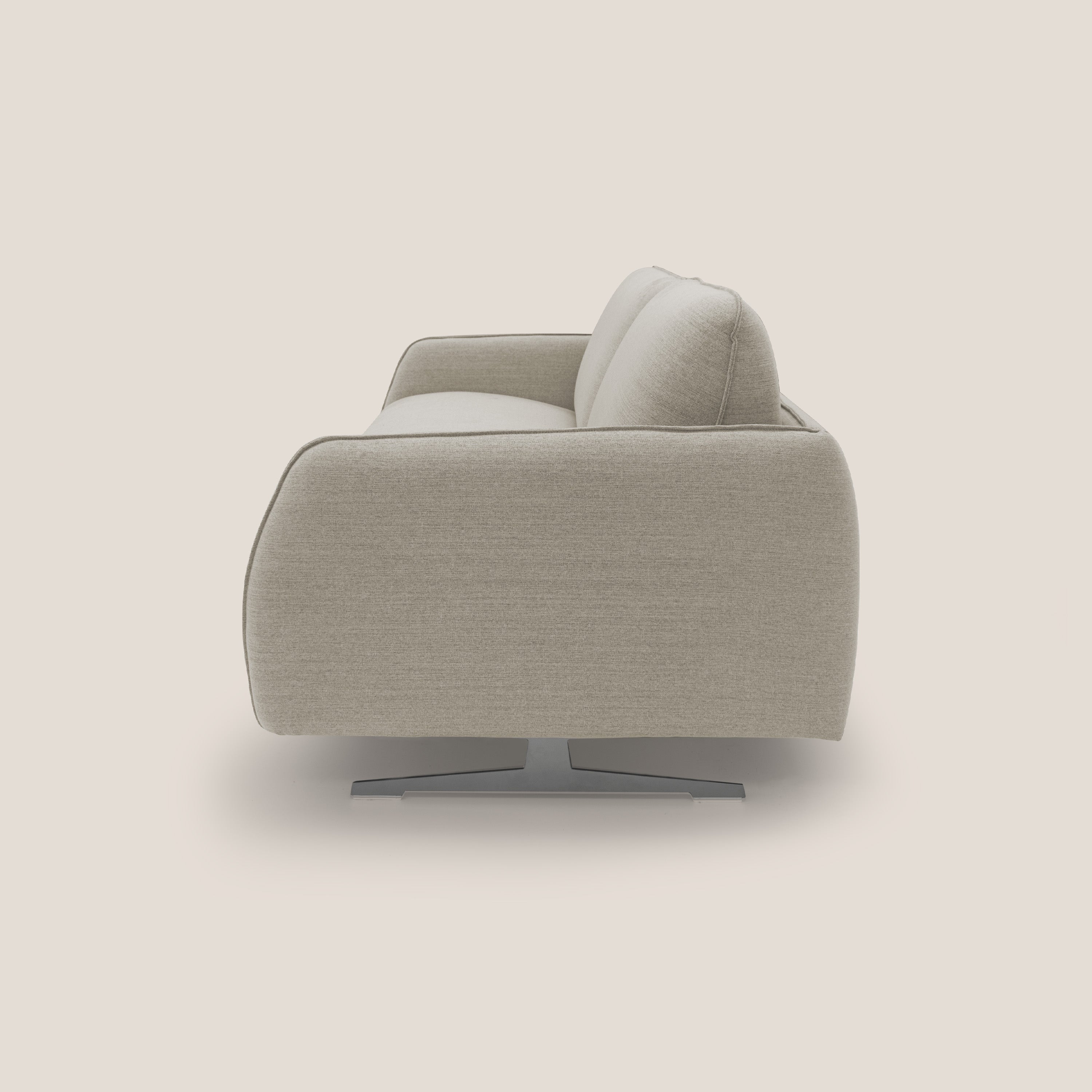 Texas Divano letto matrimoniale moderno in tessuto impermeabile T19 sabbia - divani.store