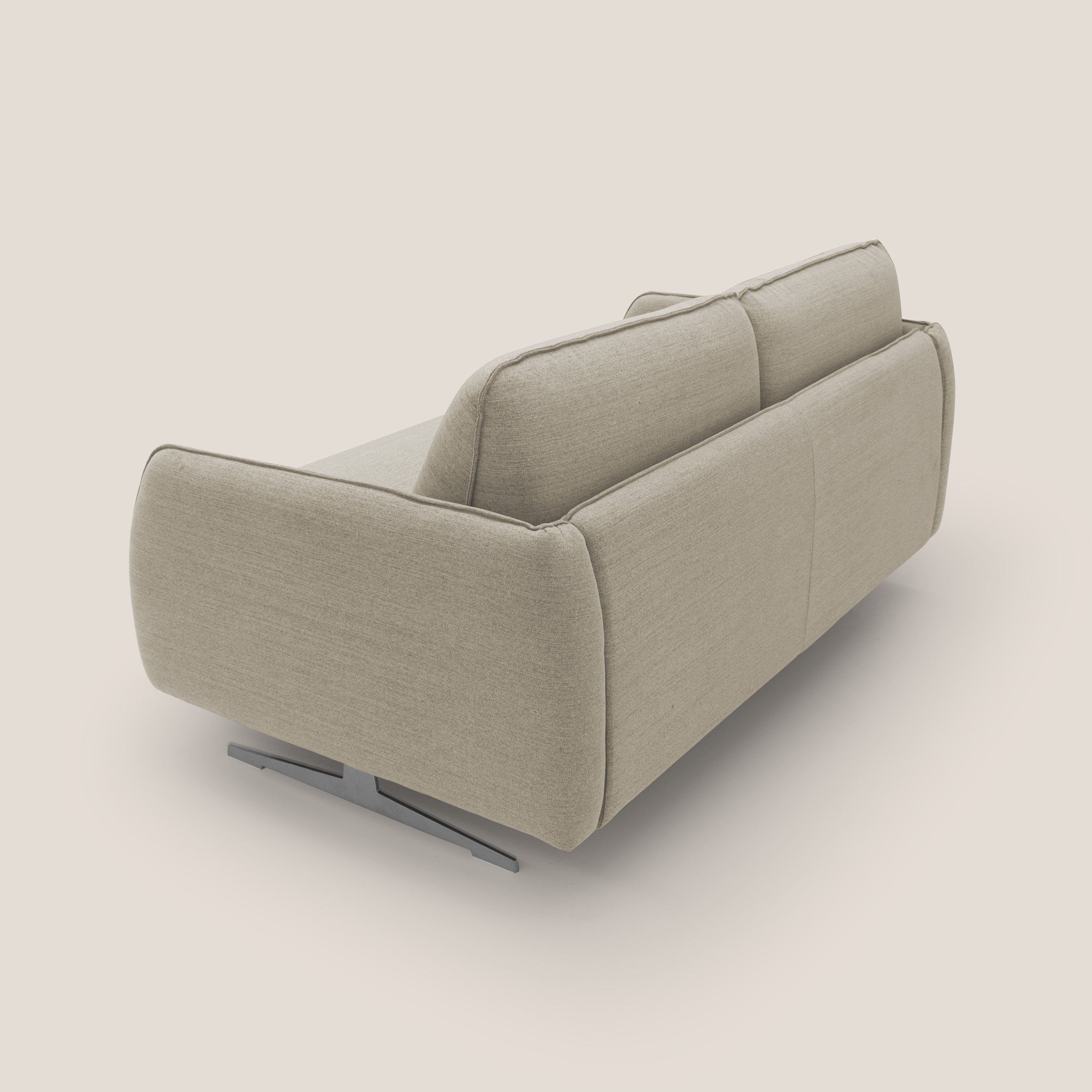 Texas Divano letto matrimoniale moderno in tessuto impermeabile T19 sabbia - divani.store